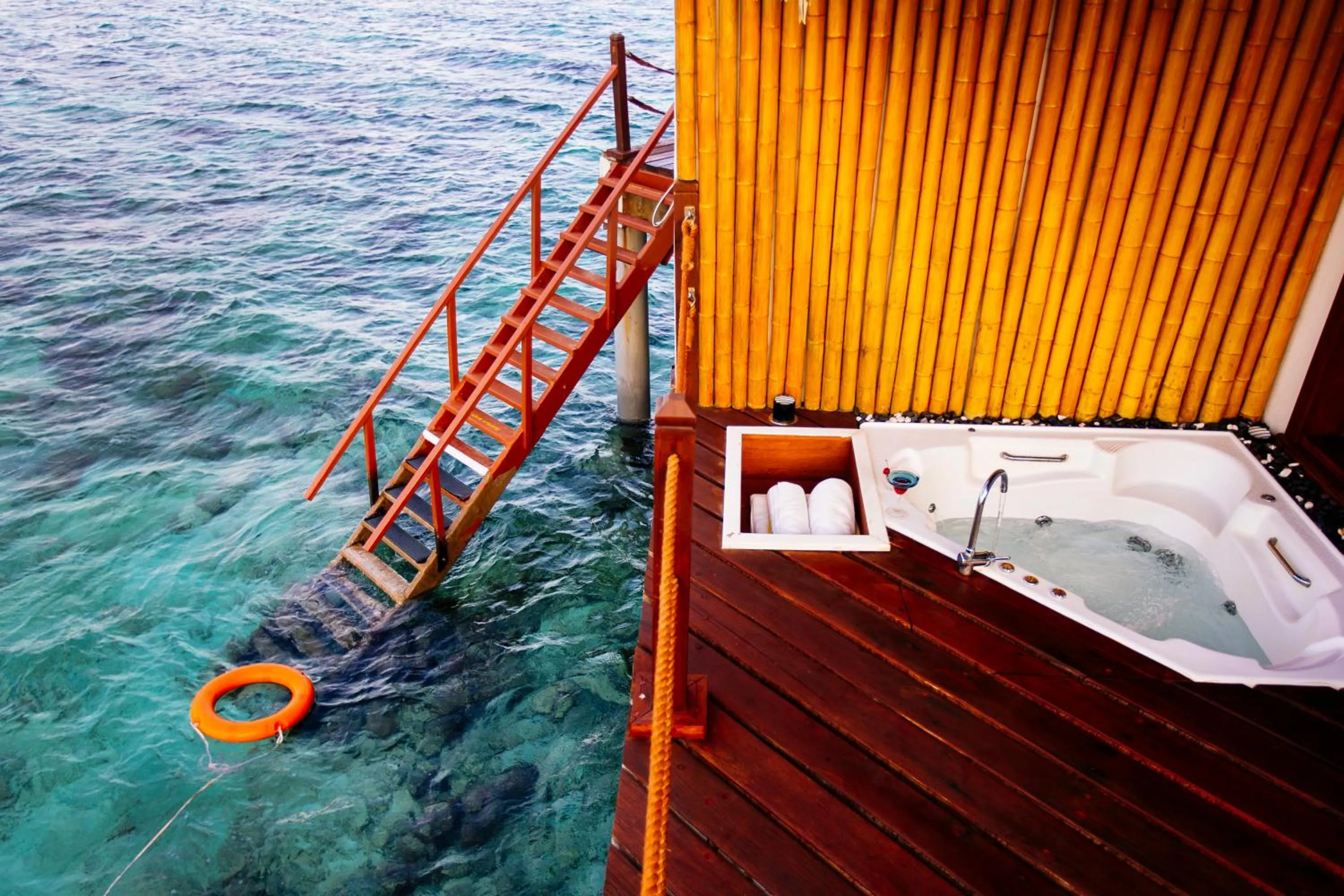 Bathroom in Adaaran Prestige Water Villas - with Dine around Premium All inclusive - 24 hours