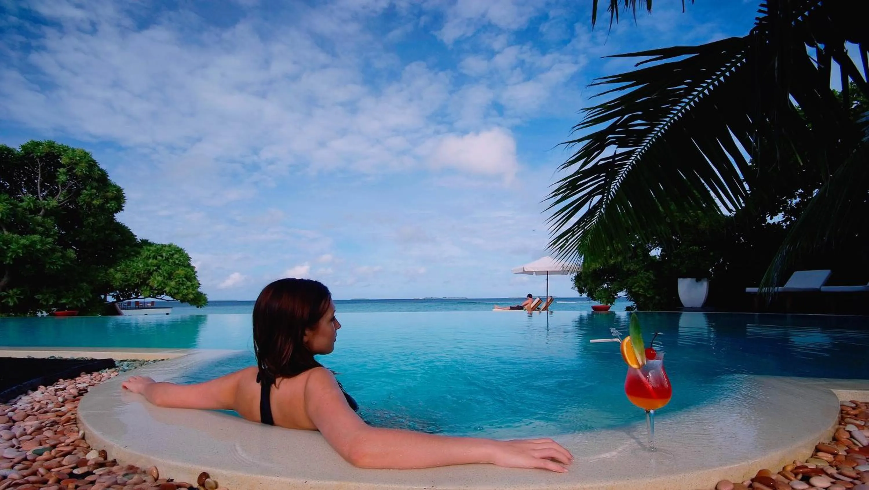 Swimming pool in Adaaran Prestige Water Villas - with Dine around Premium All inclusive - 24 hours