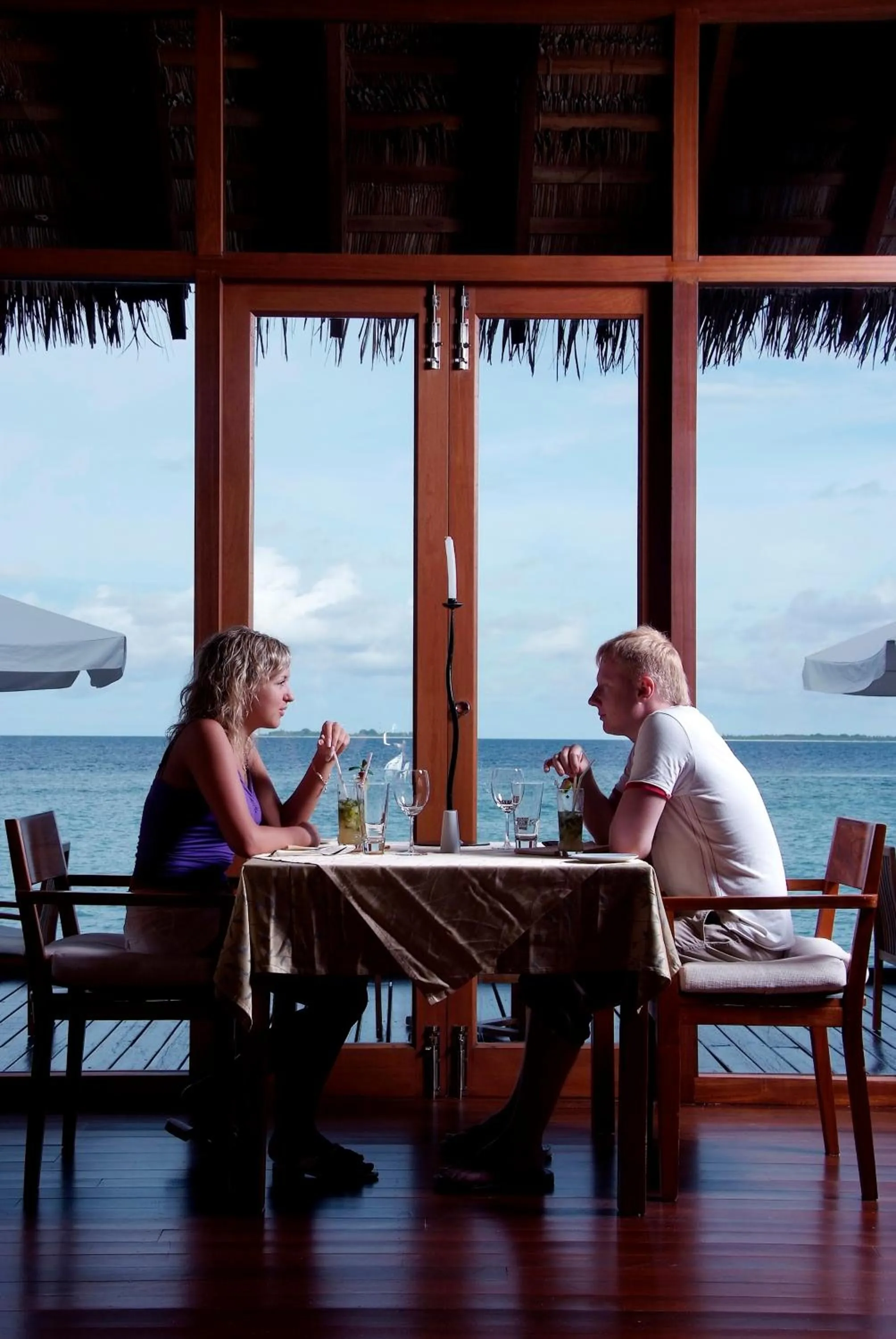 Guests in Adaaran Prestige Water Villas - with Dine around Premium All inclusive - 24 hours
