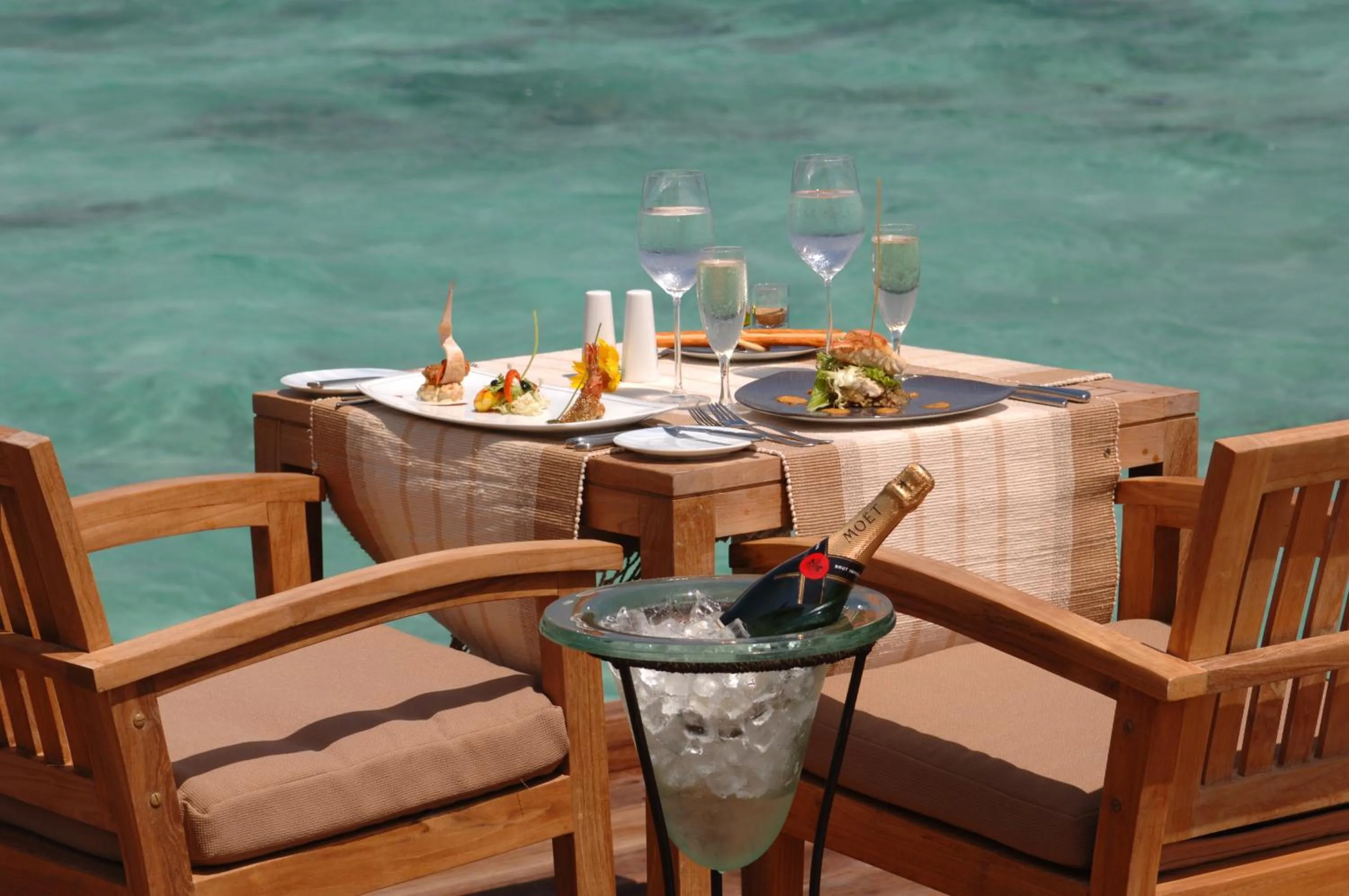Breakfast in Adaaran Prestige Water Villas - with Dine around Premium All inclusive - 24 hours