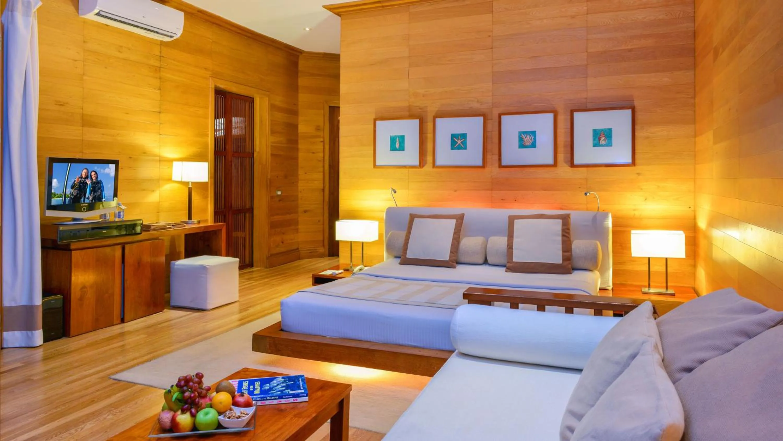 Bed in Adaaran Prestige Water Villas - with Dine around Premium All inclusive - 24 hours