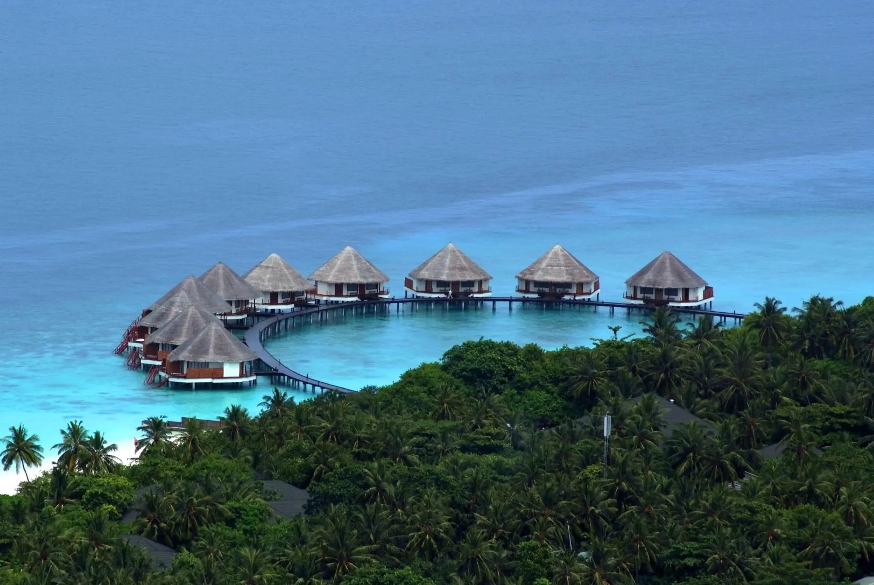 Bird's eye view in Adaaran Prestige Water Villas - with Dine around Premium All inclusive - 24 hours Bird's eye view in Adaaran Prestige Water Villas - with Dine around Premium All inclusive - 24 hours