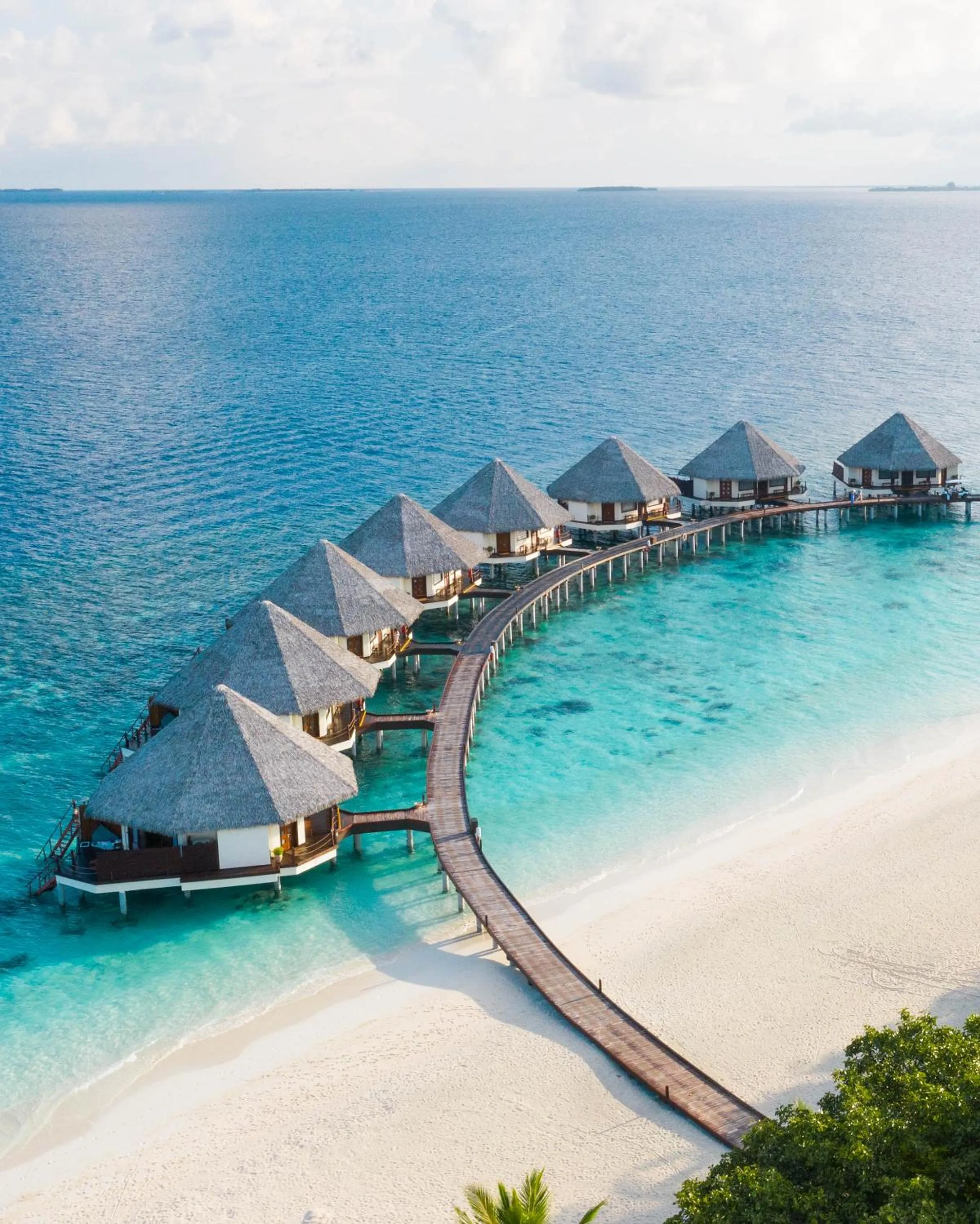 Bird's eye view in Adaaran Prestige Water Villas - with Dine around Premium All inclusive - 24 hours