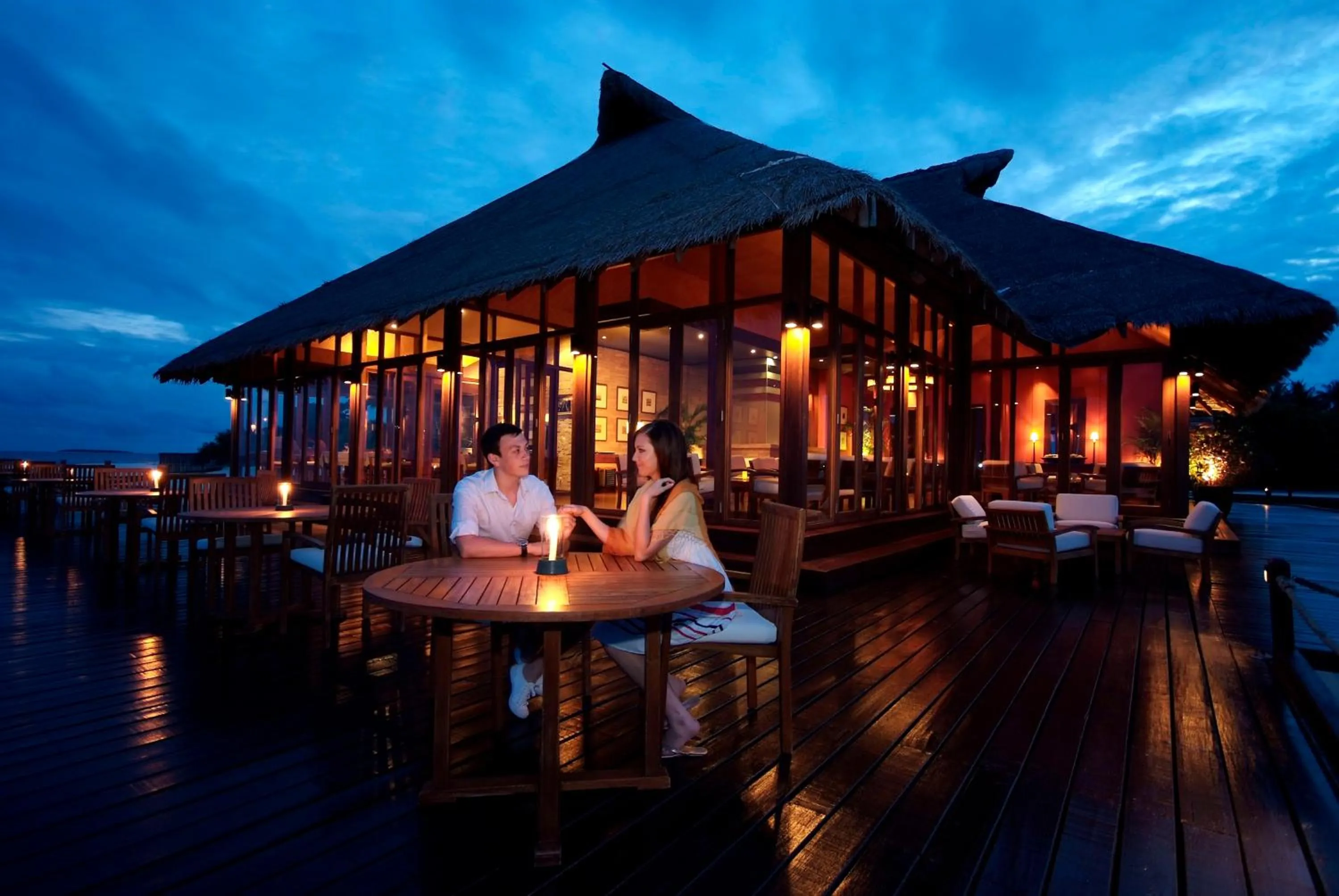 Guests in Adaaran Prestige Water Villas - with Dine around Premium All inclusive - 24 hours