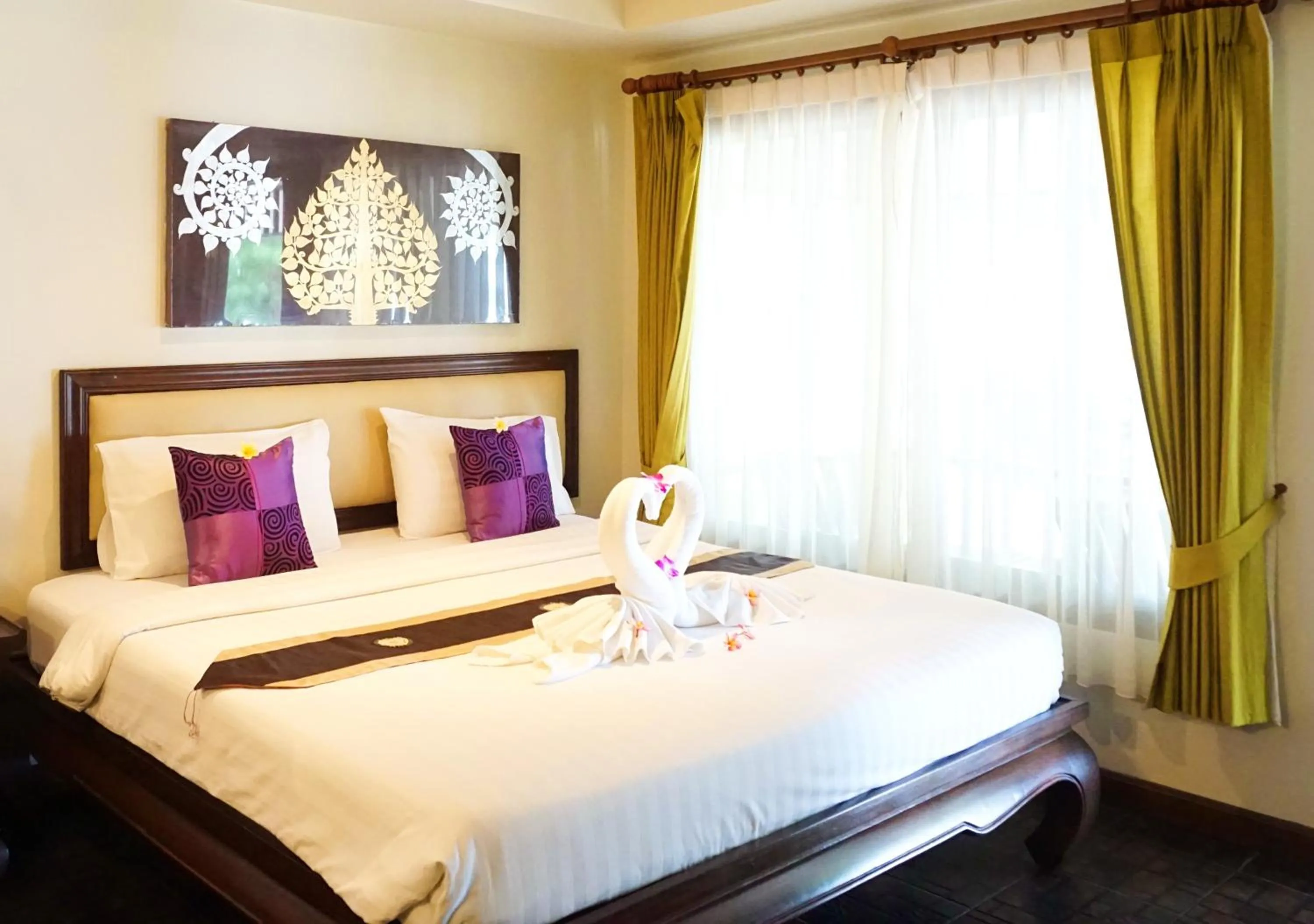 Bedroom, Bed in Lamai Inn 99 Bungalows