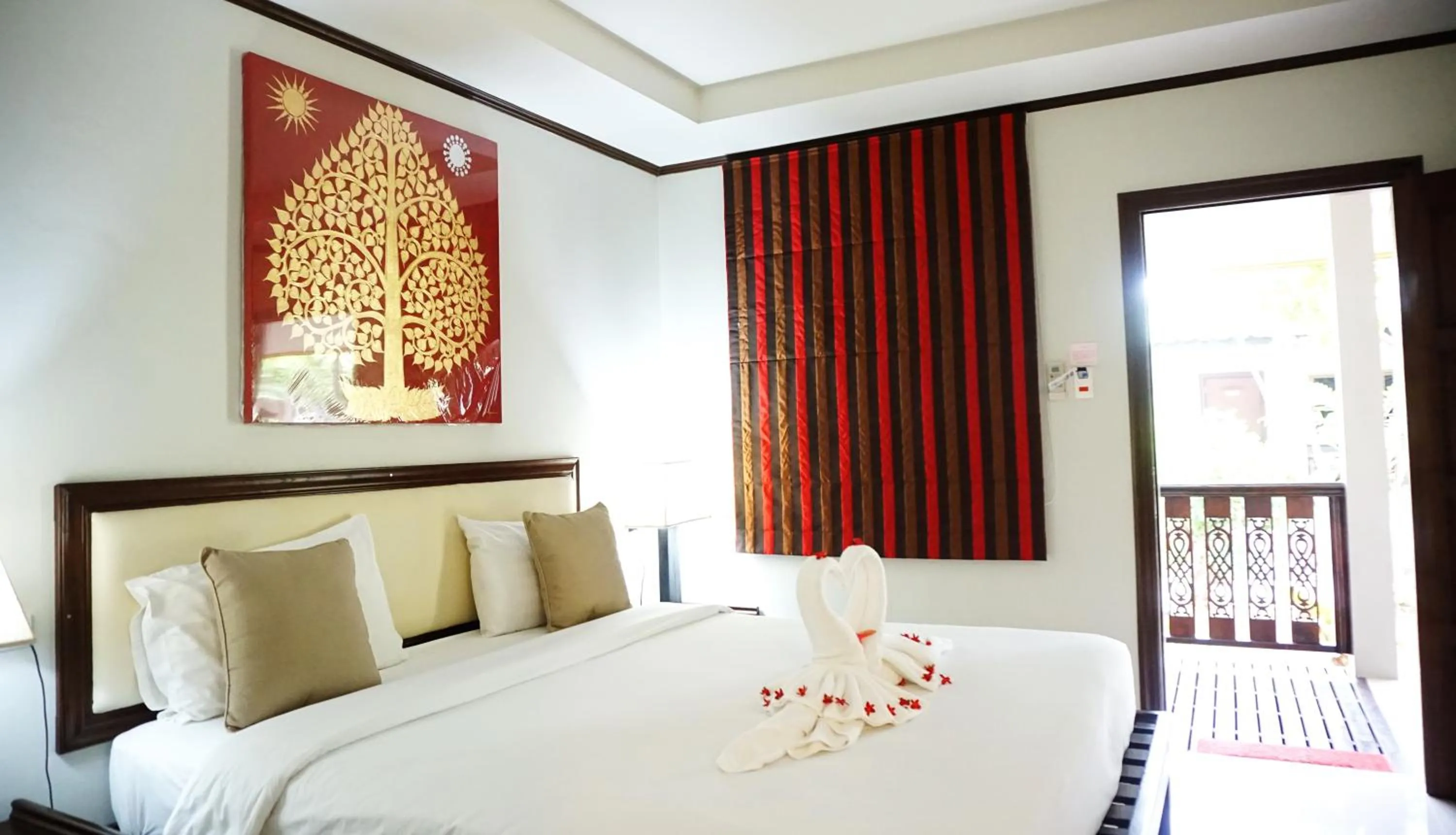 Bedroom, Bed in Lamai Inn 99 Bungalows