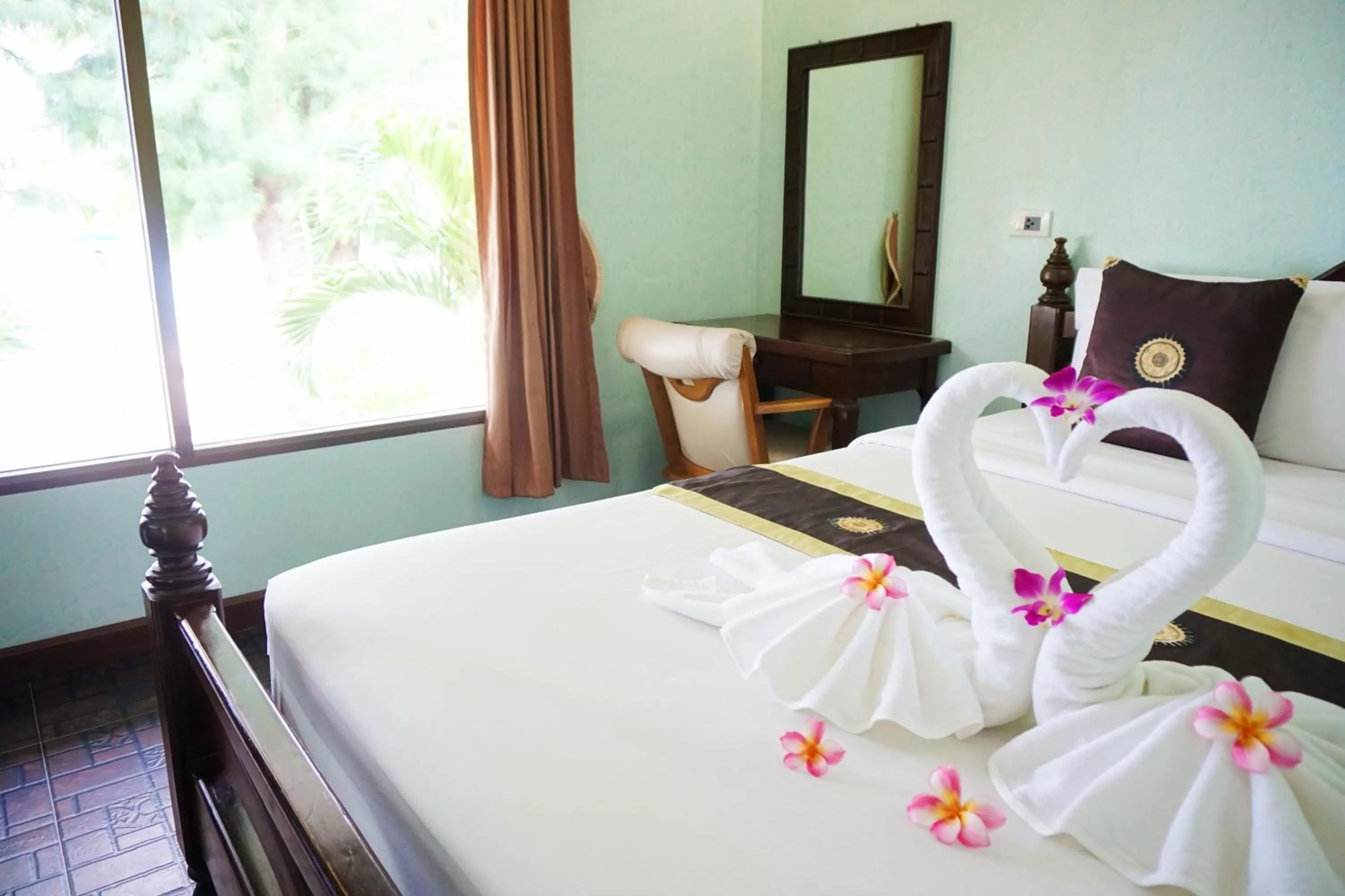 Bedroom, Bed in Lamai Inn 99 Bungalows