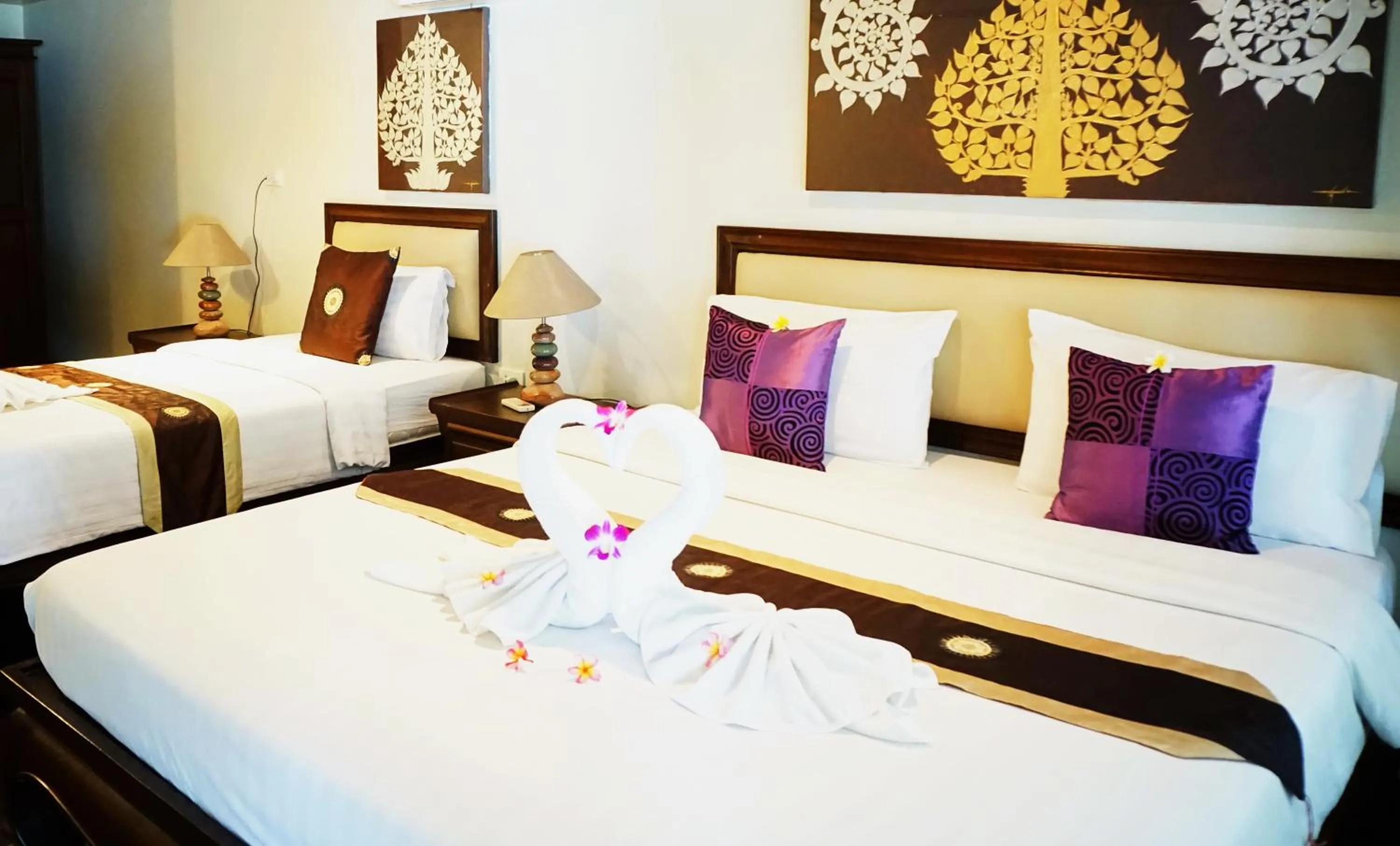 Bedroom, Bed in Lamai Inn 99 Bungalows