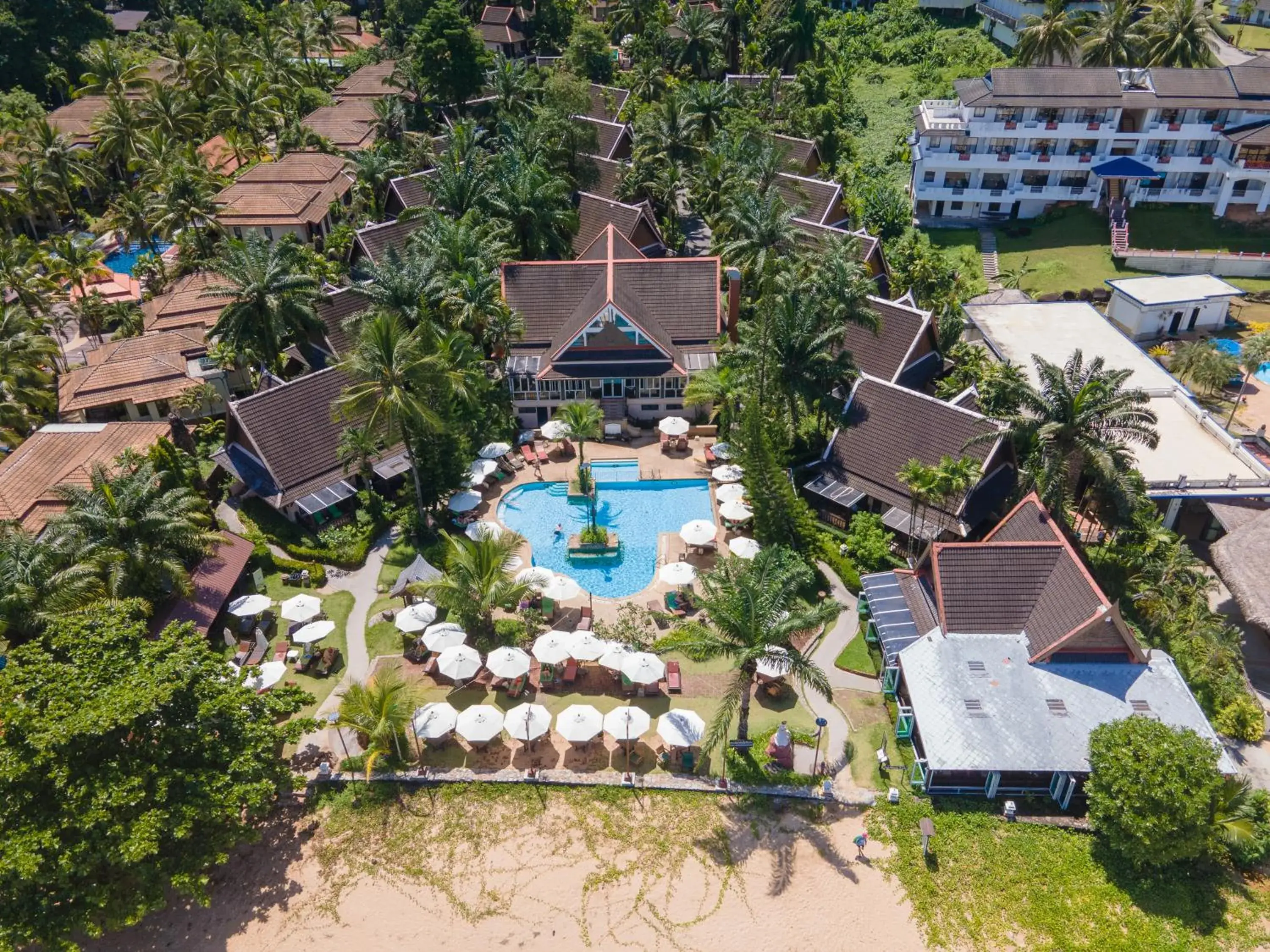 Bird's eye view in Khaolak Palm Beach Resort Bird's eye view in Khaolak Palm Beach Resort