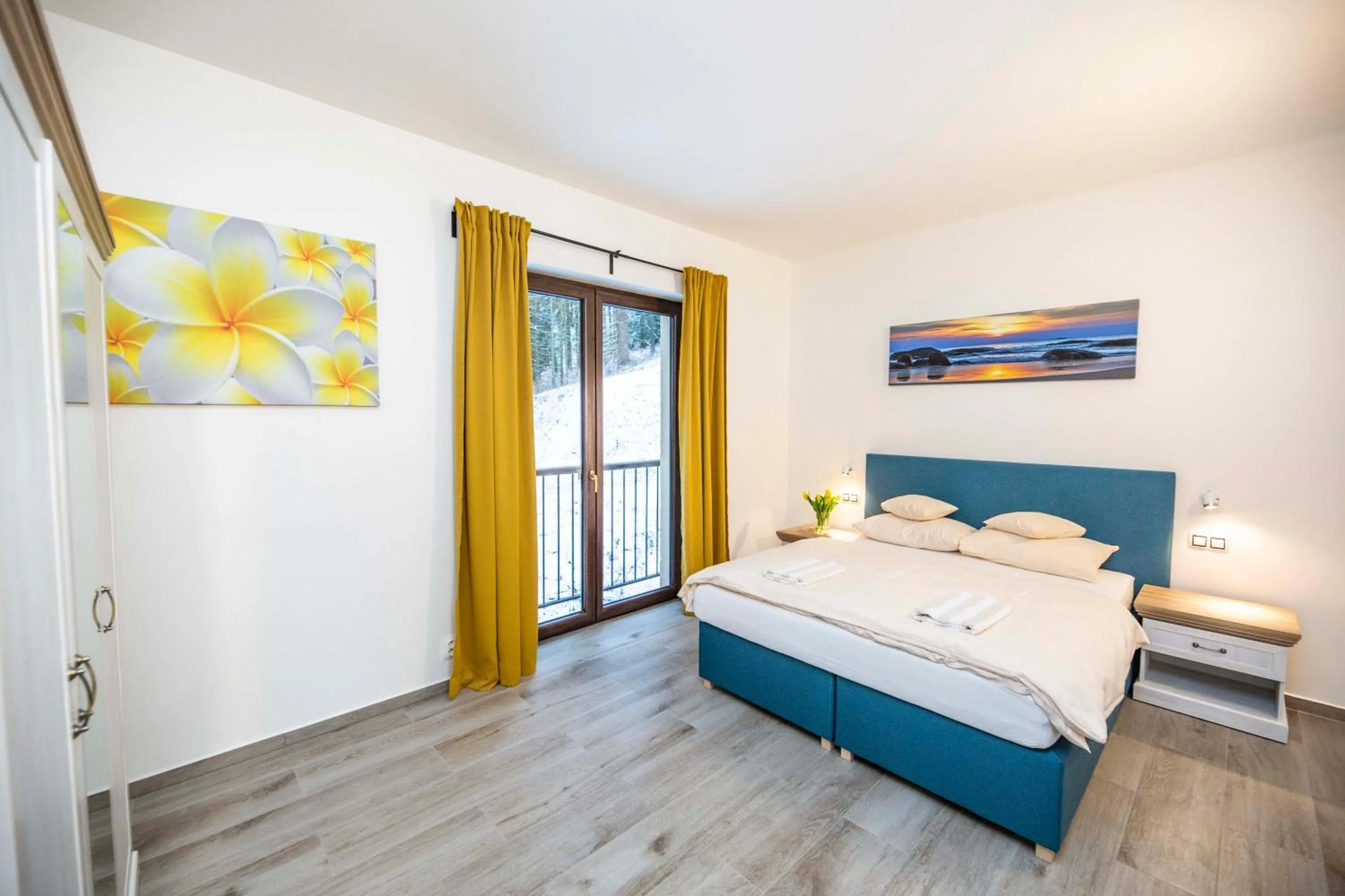 Bed in Spa & Wellness Hotel St. Moritz