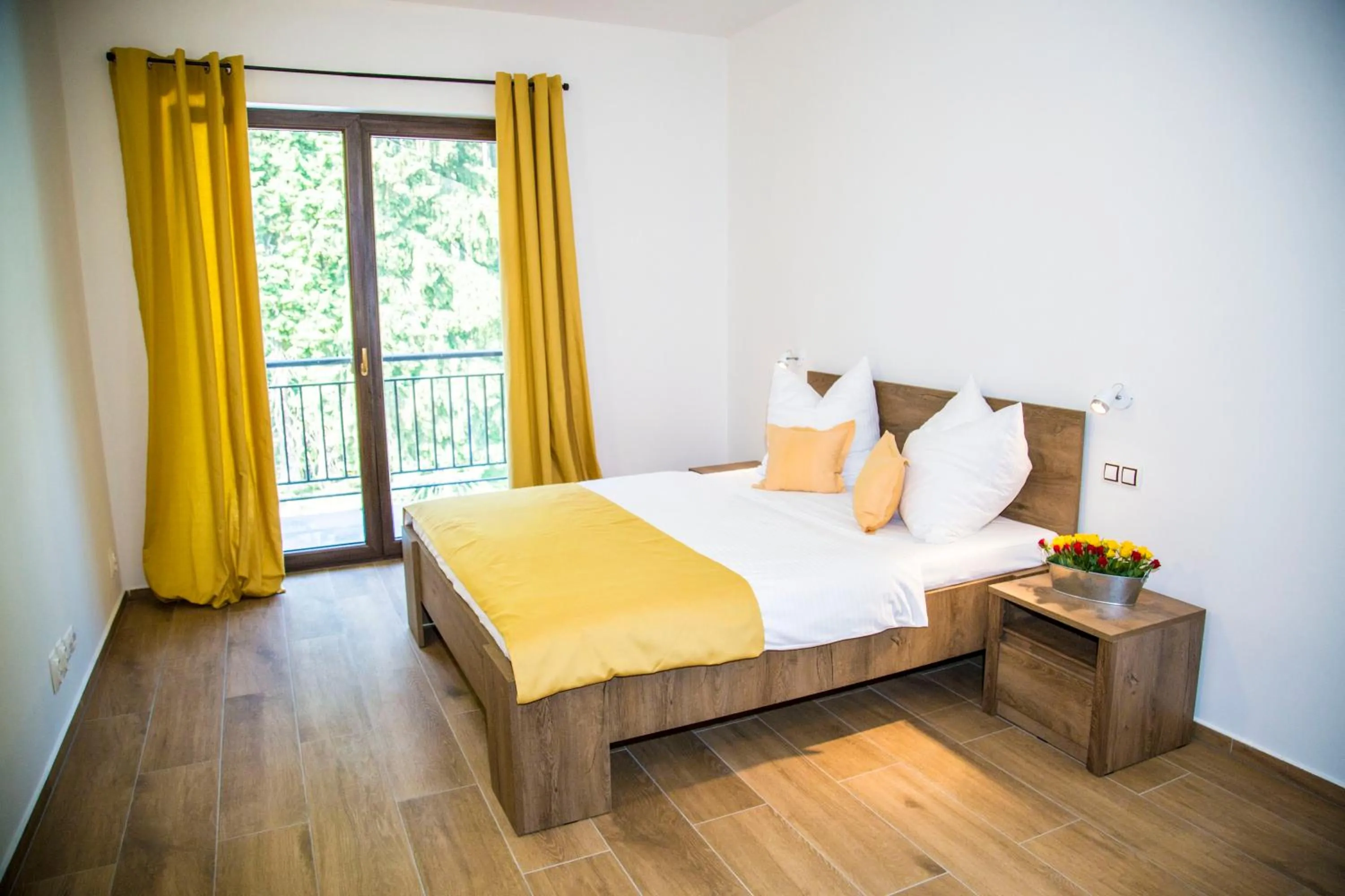 Bed in Spa & Wellness Hotel St. Moritz