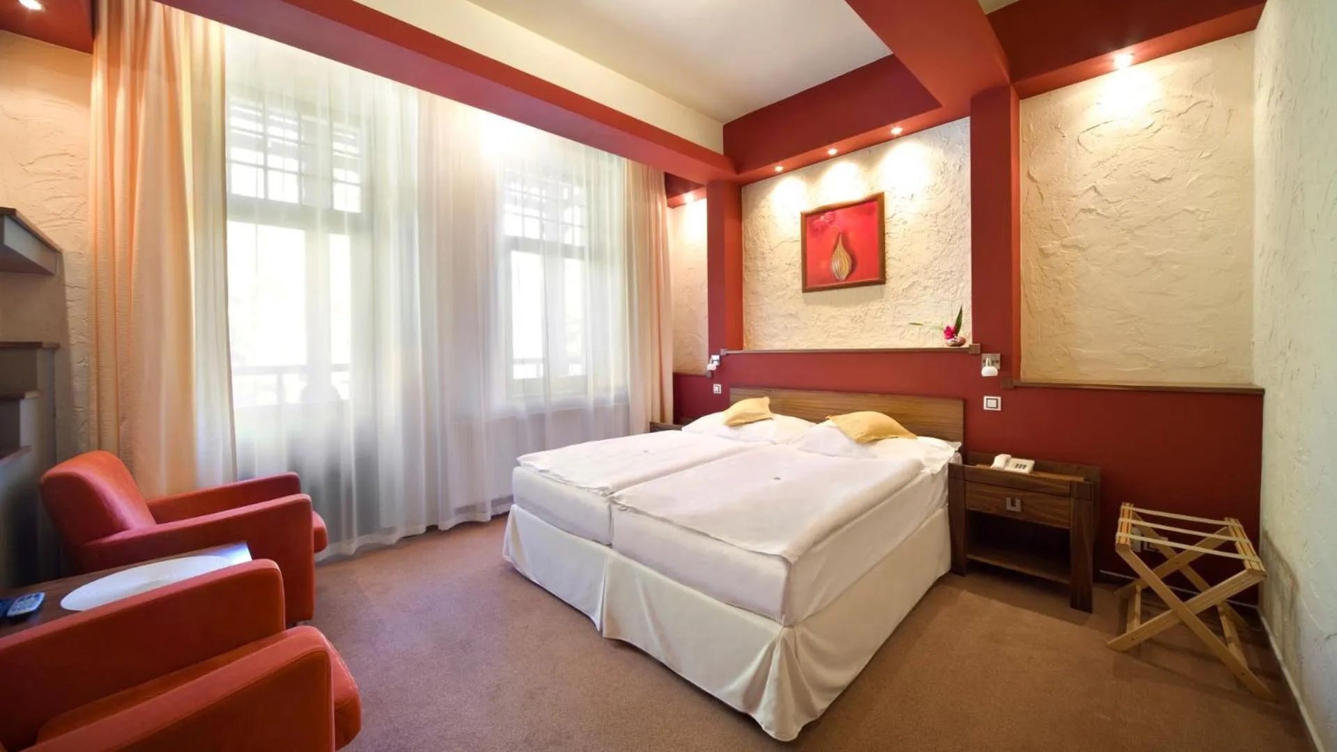 Bed in Spa & Wellness Hotel St. Moritz