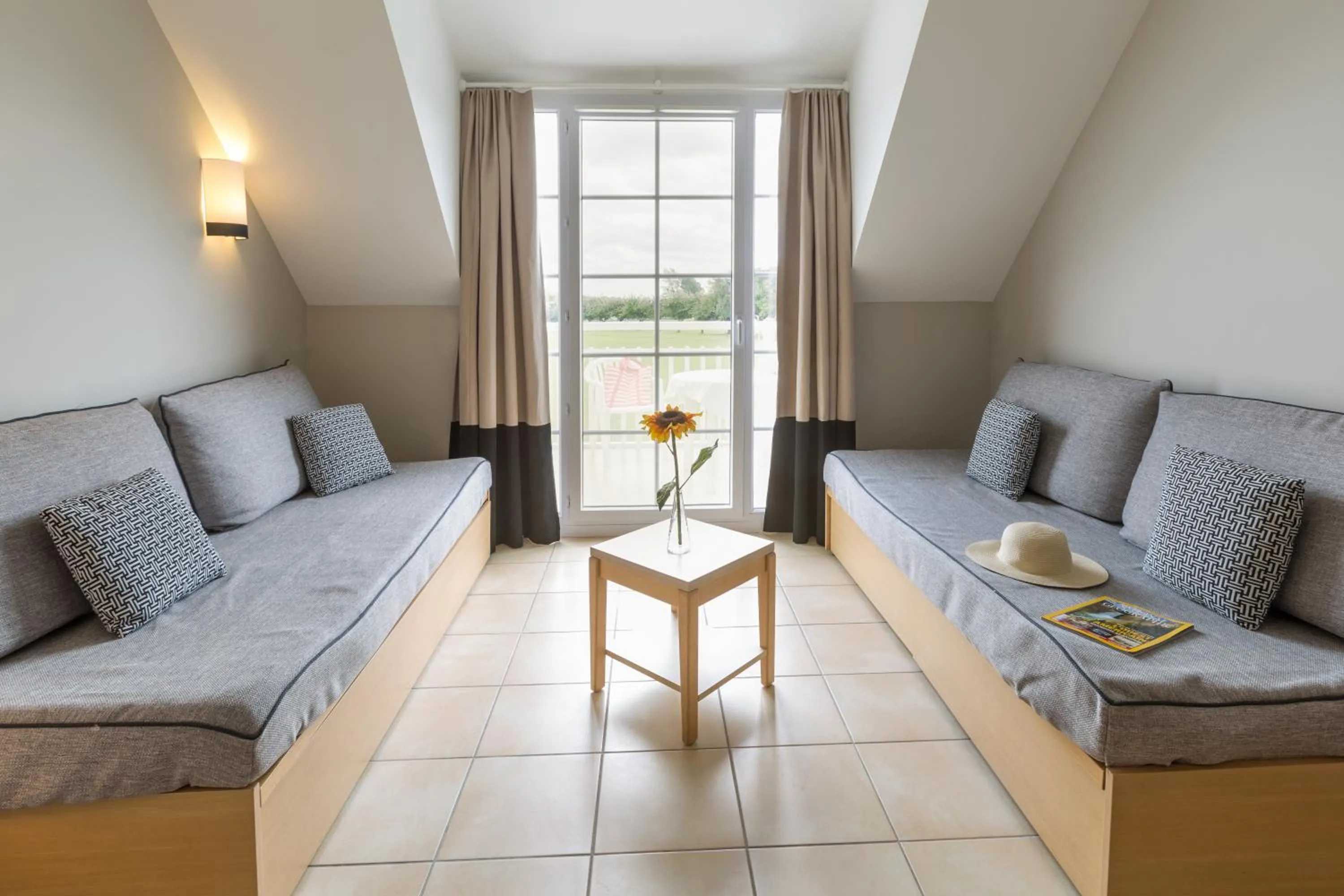 Living room in Résidence Pierre & Vacances le Green Beach