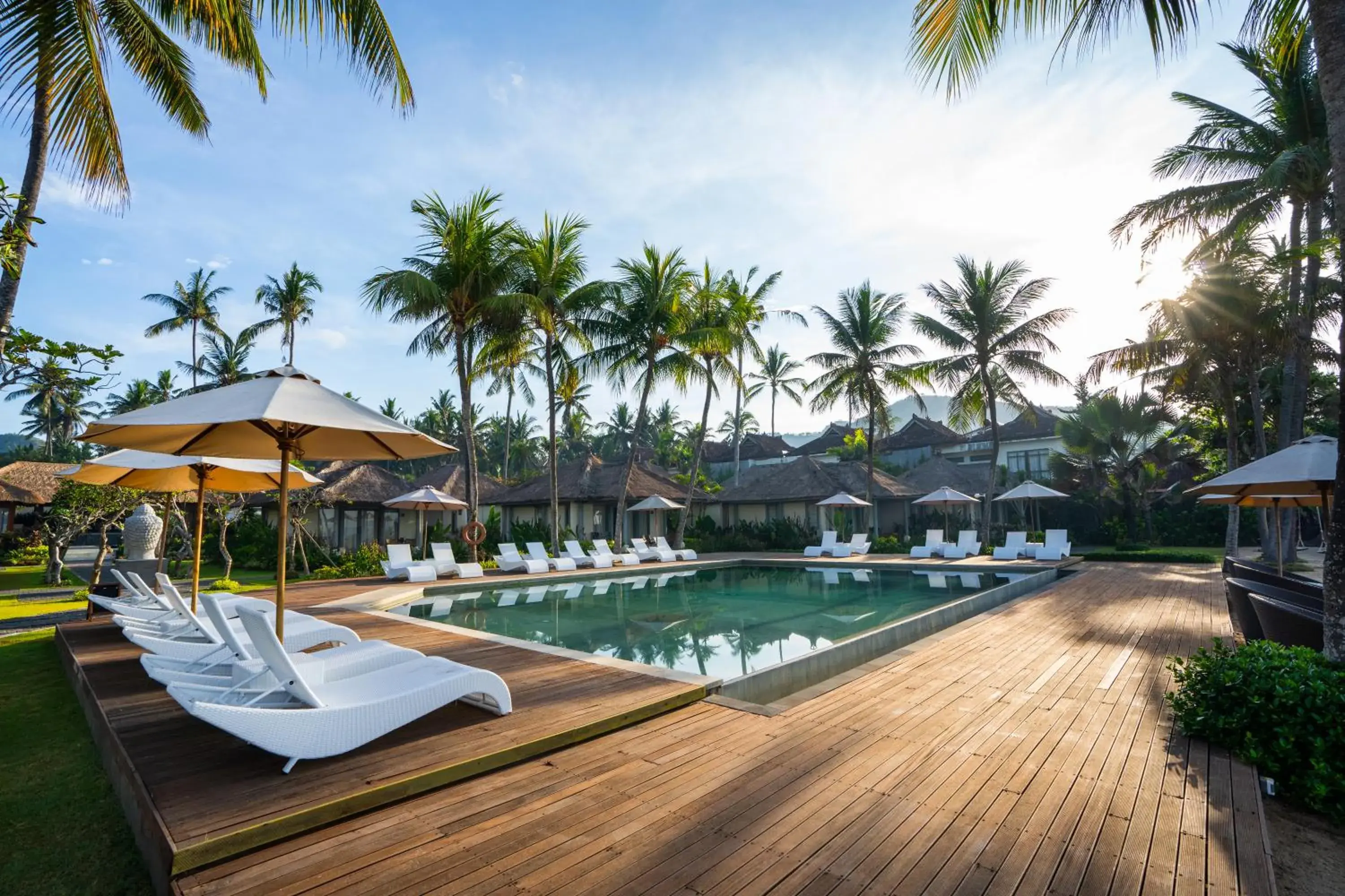 Pool view in Nirwana Beach & Resort Pool view in Nirwana Beach & Resort