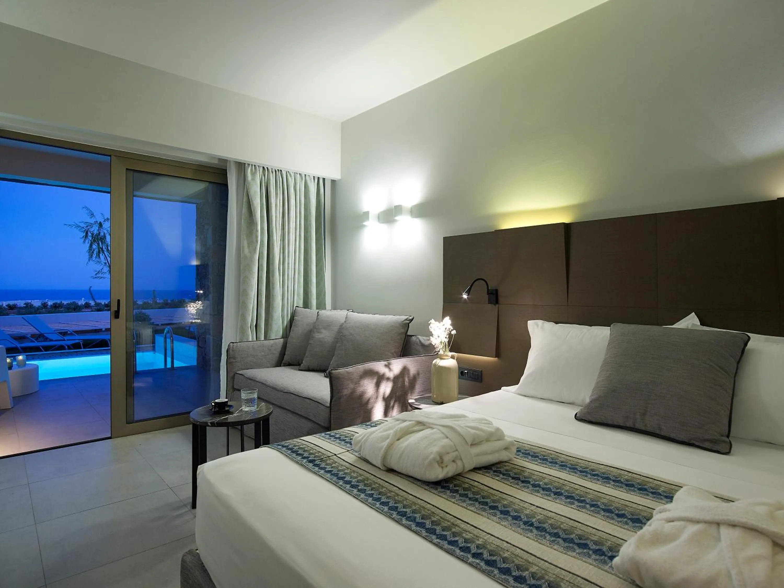 Photo of the whole room, Bed in Kakkos Beach Hotel - Adults Only