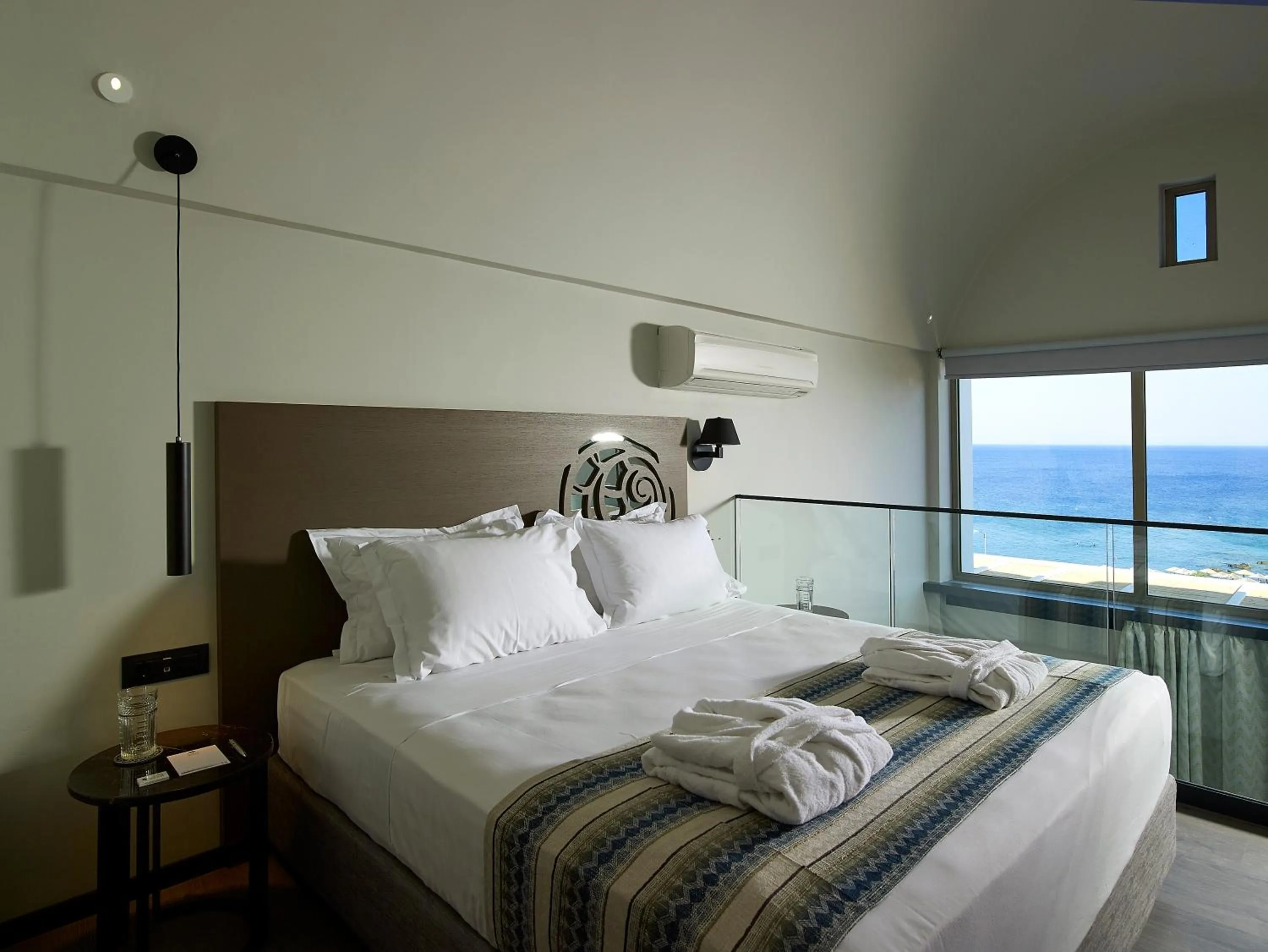 Bedroom, Bed in Kakkos Beach Hotel - Adults Only