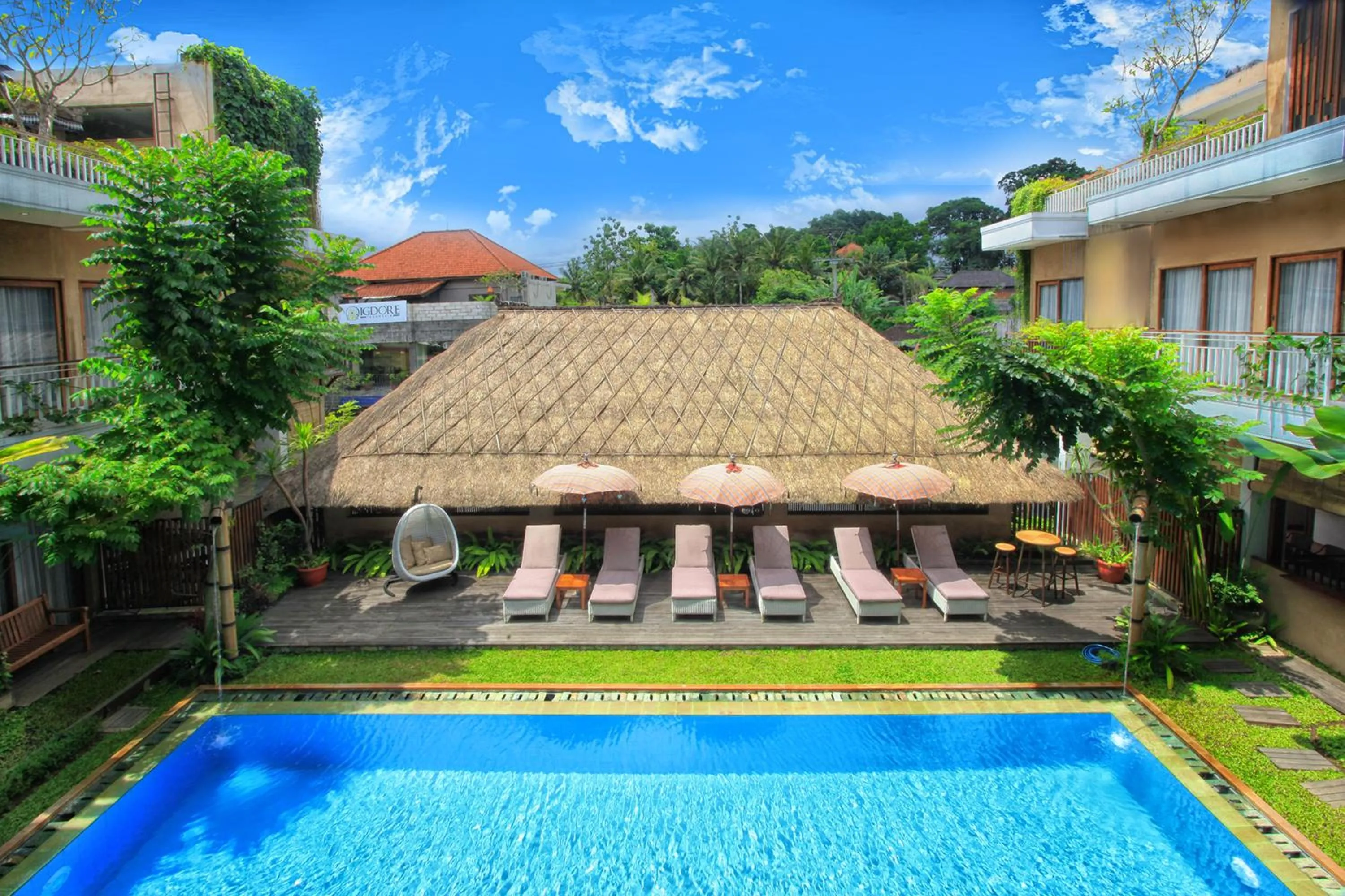 Garden view in Hotel Puriartha Ubud