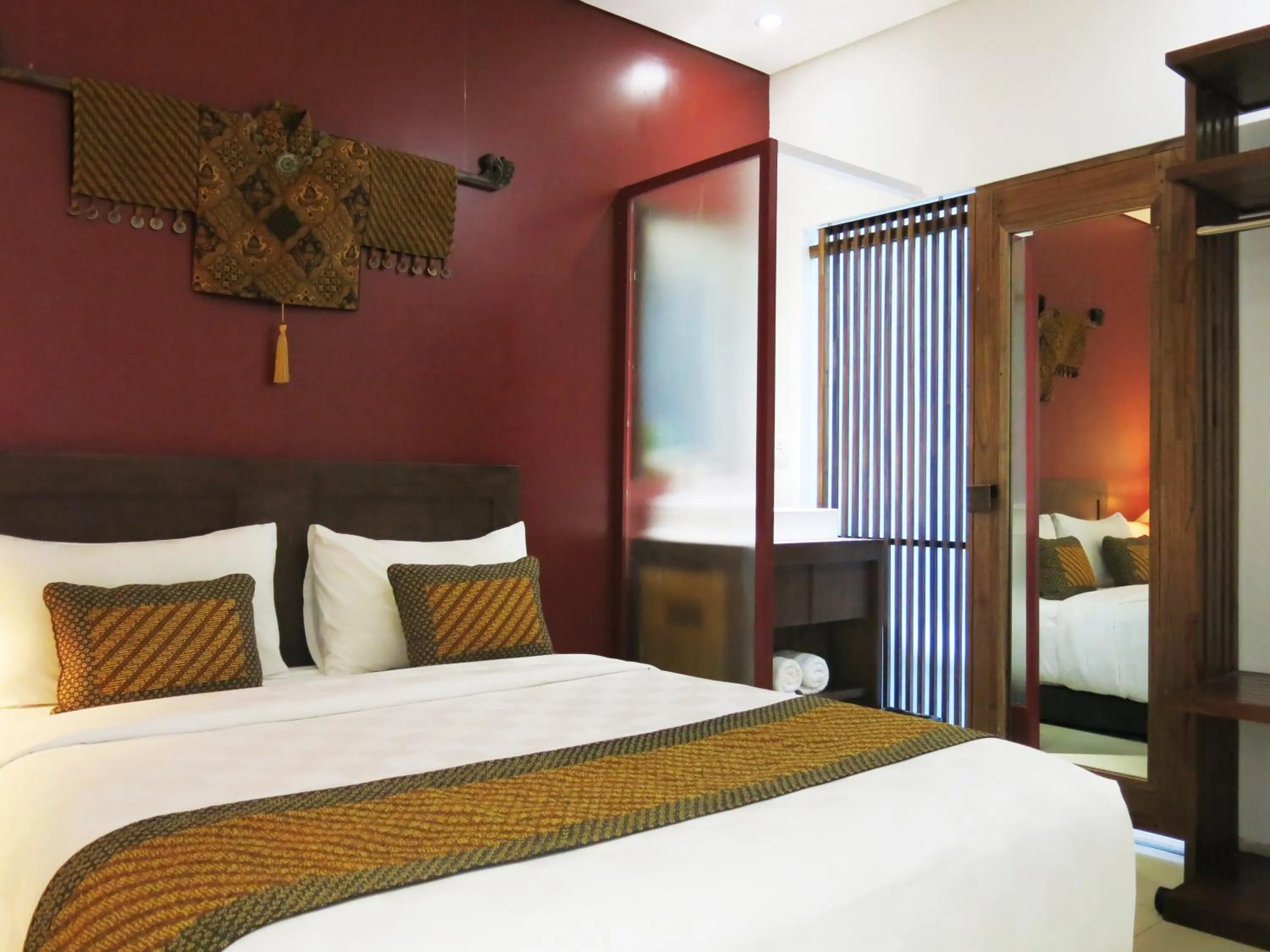 Bedroom, Bed in Hotel Puriartha Ubud