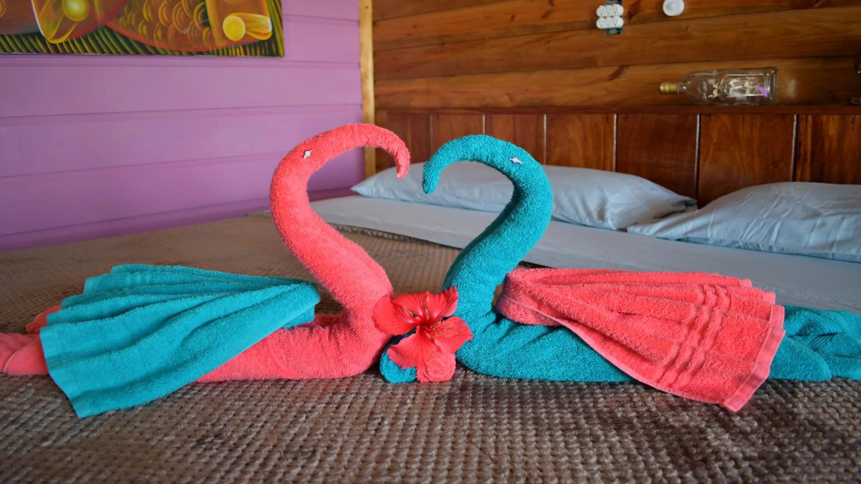 Bed in King Lewey's Island Resort