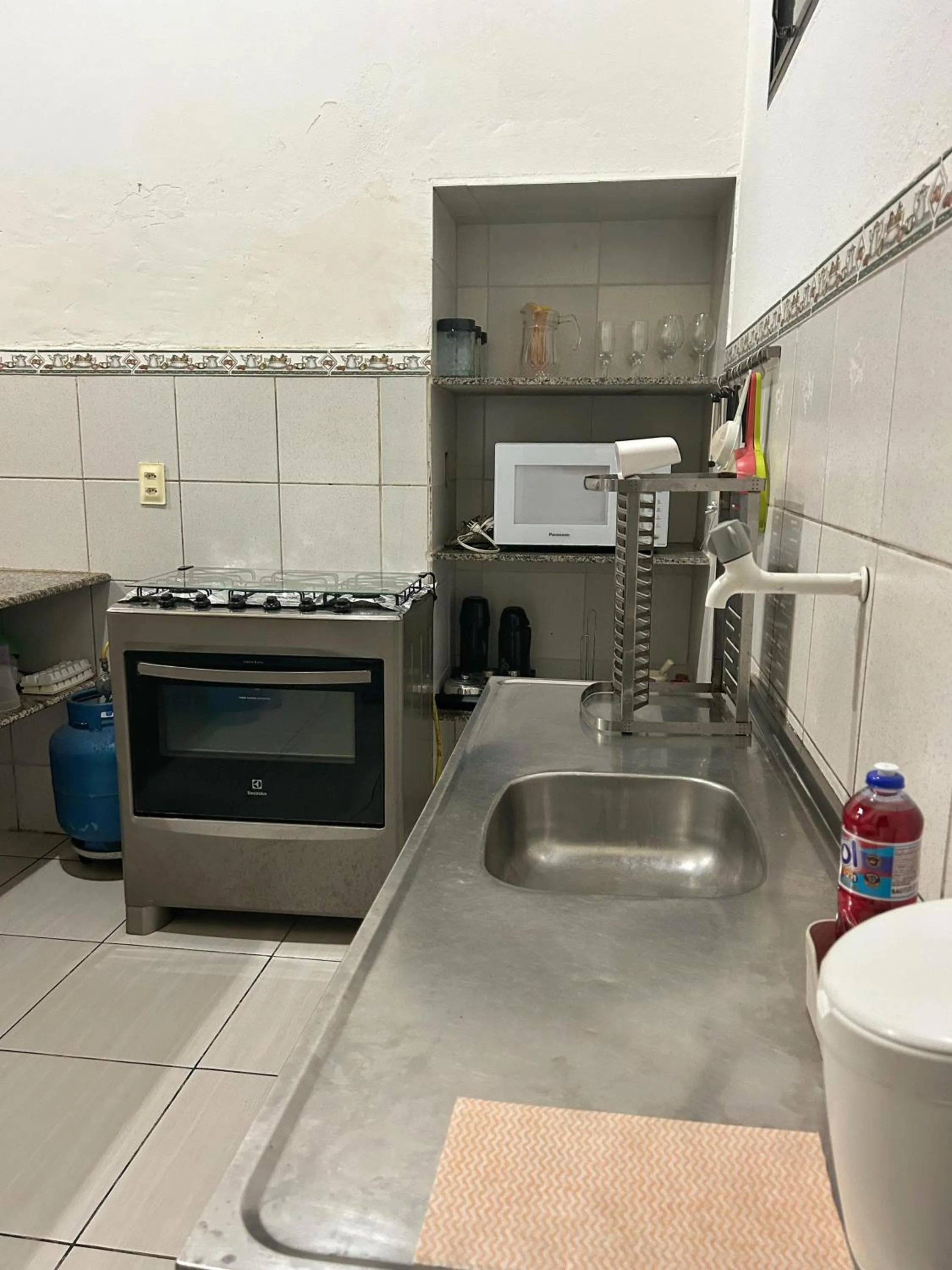 Kitchen or kitchenette in Casa Aconchegante Tamandaré