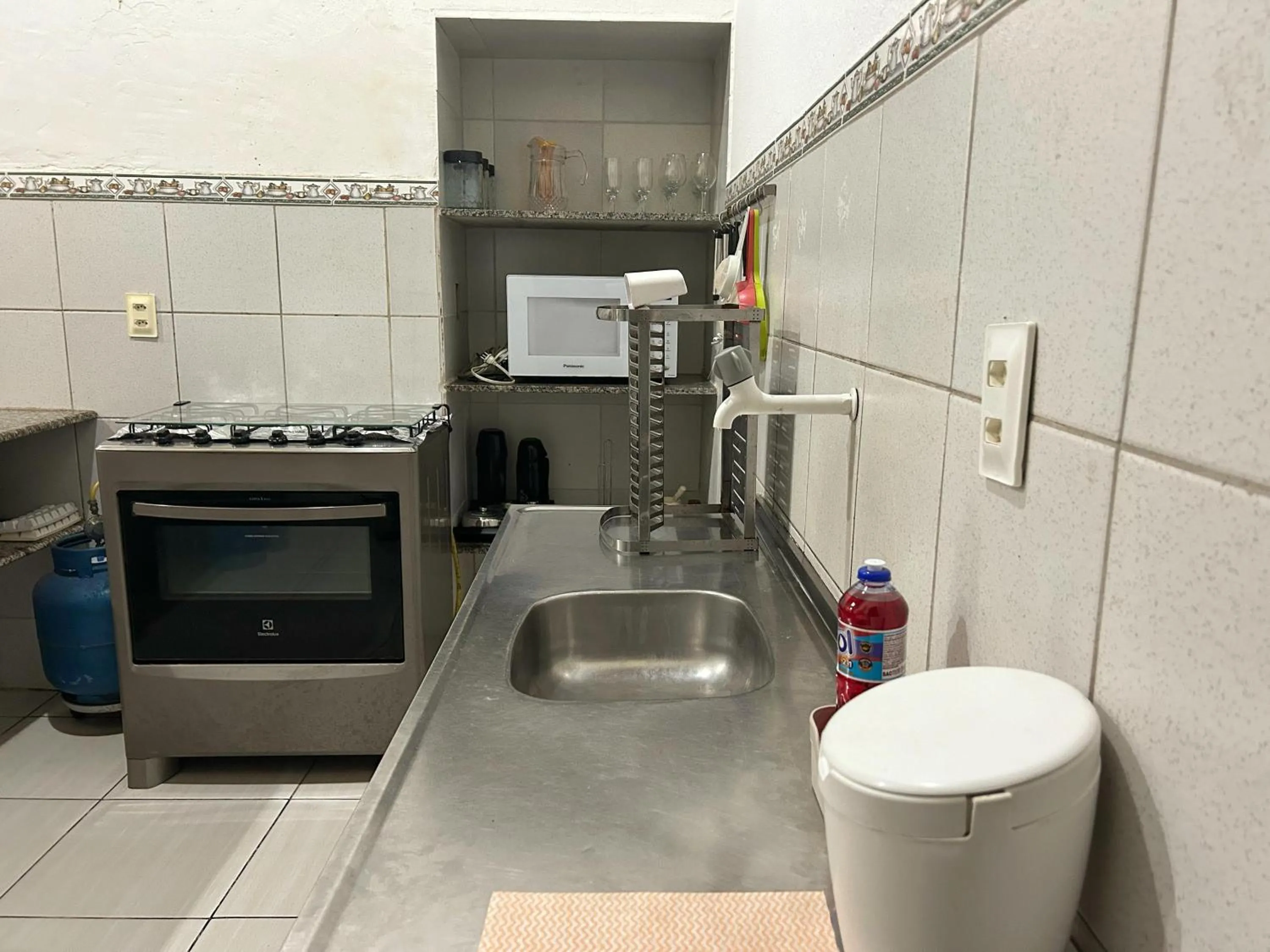 Kitchen or kitchenette in Casa Aconchegante Tamandaré