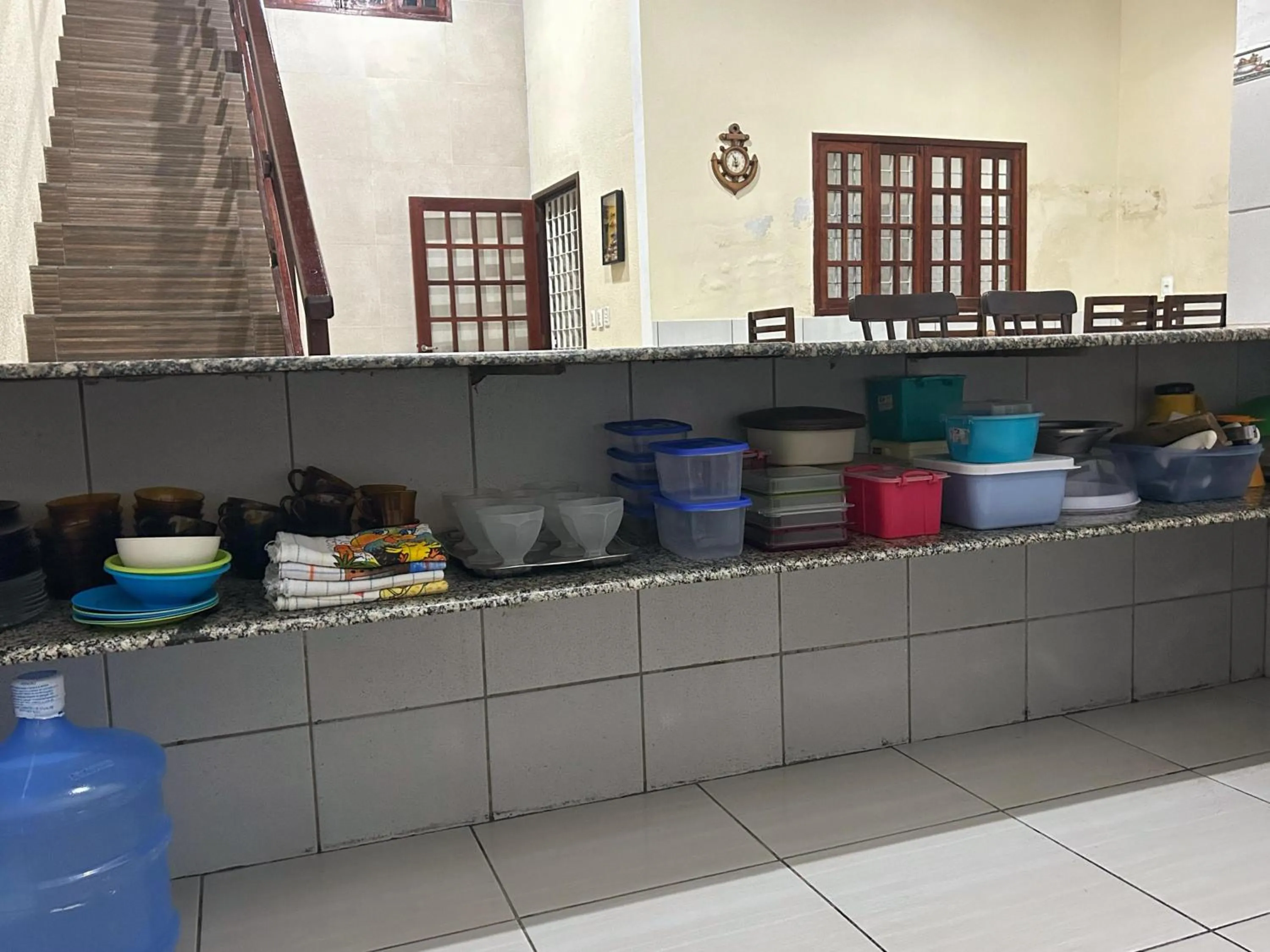 Kitchen or kitchenette in Casa Aconchegante Tamandaré