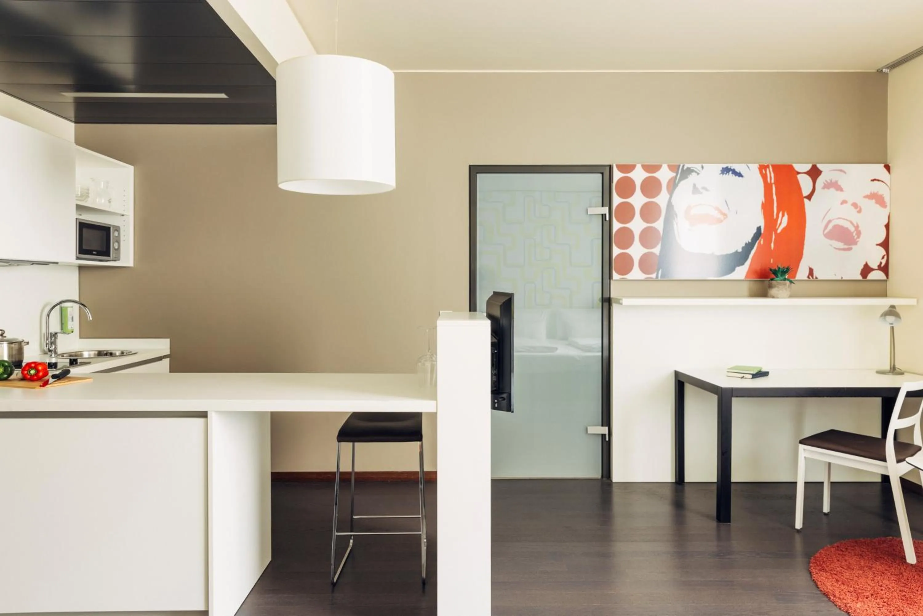 Kitchen or kitchenette in harry's home Dornbirn hotel & apartments