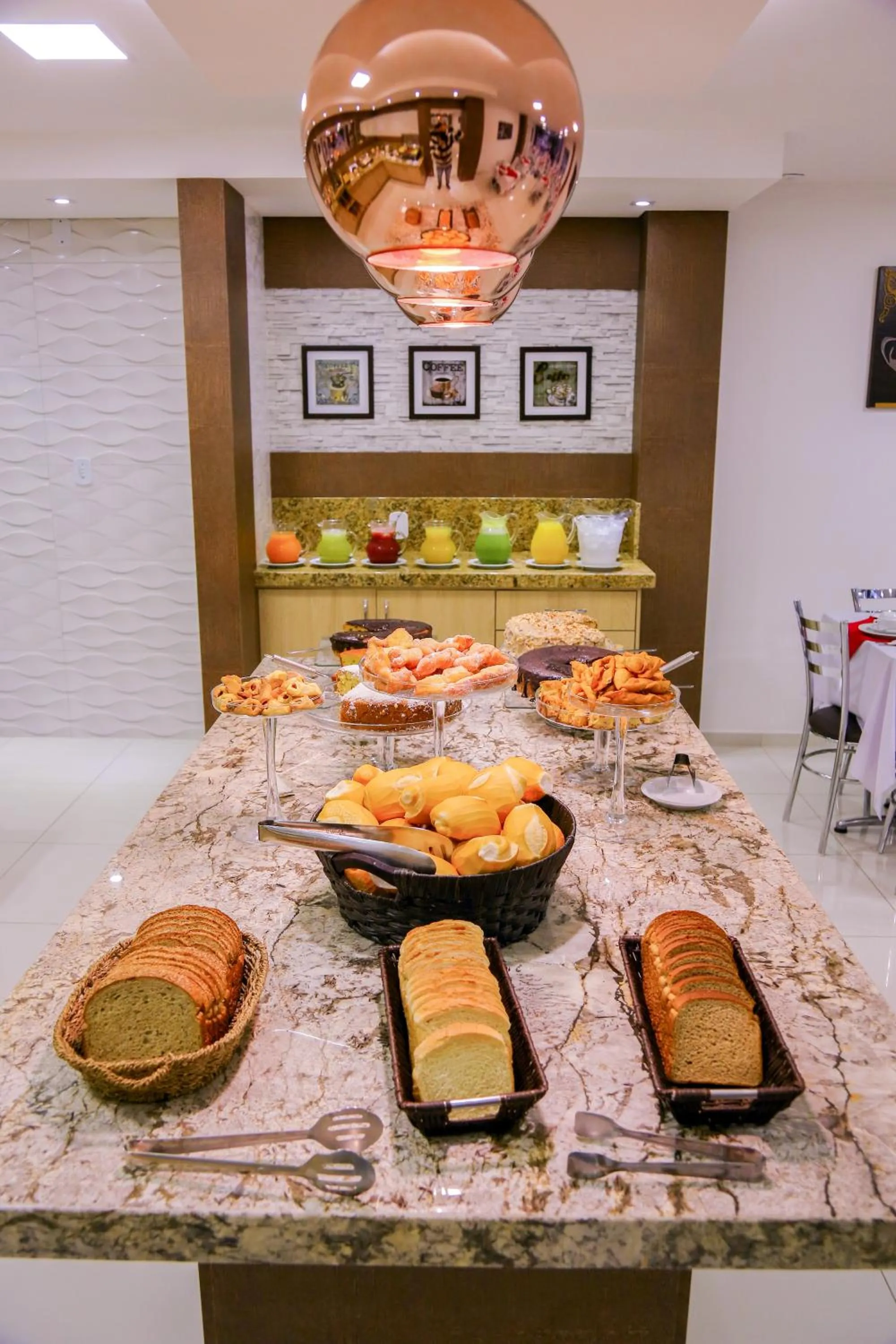 Buffet breakfast in Morangos Hotel