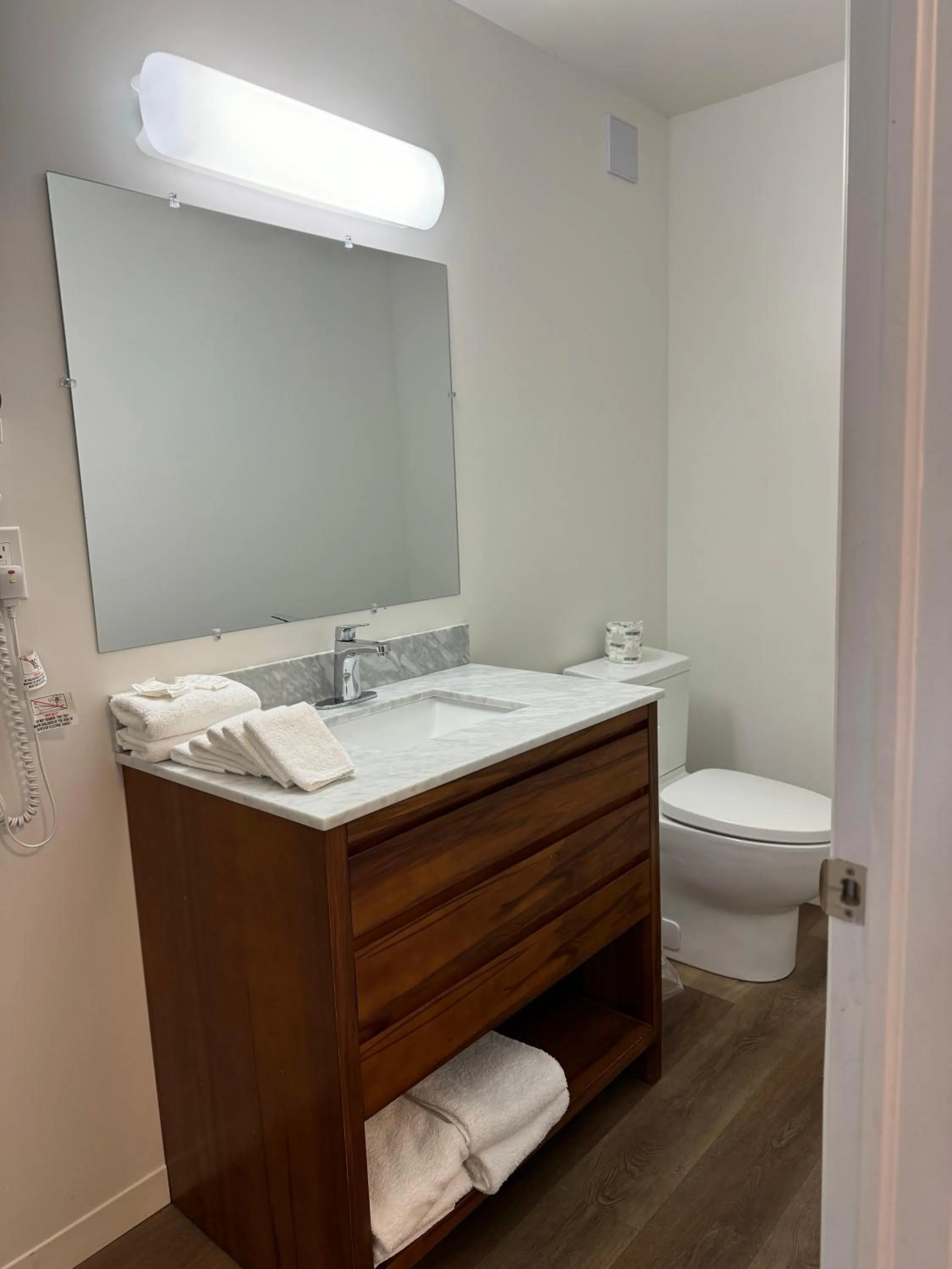 Bathroom in Motel 6-Moncton, NB