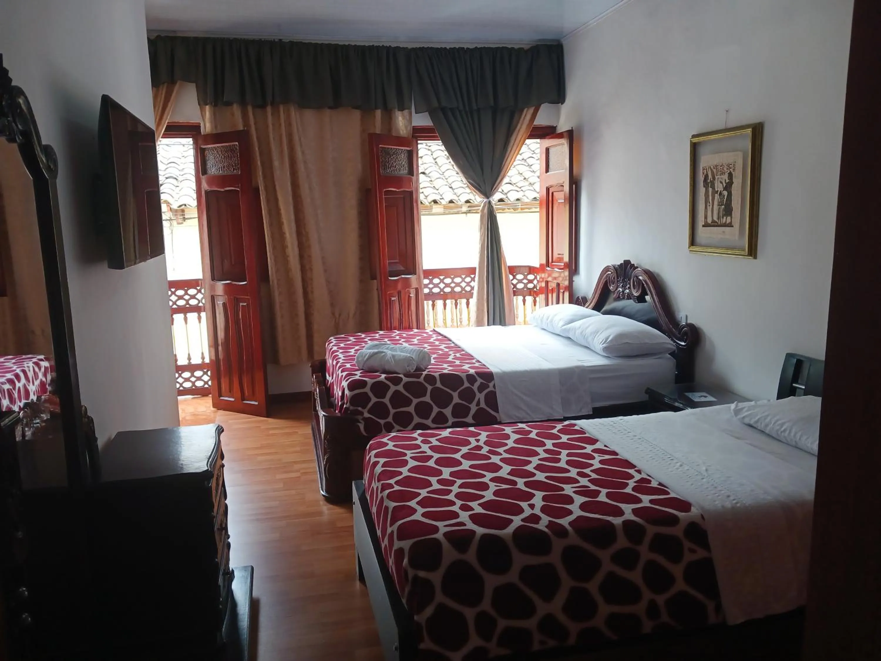 Bed in Bonsai Hotel Salamina Caldas