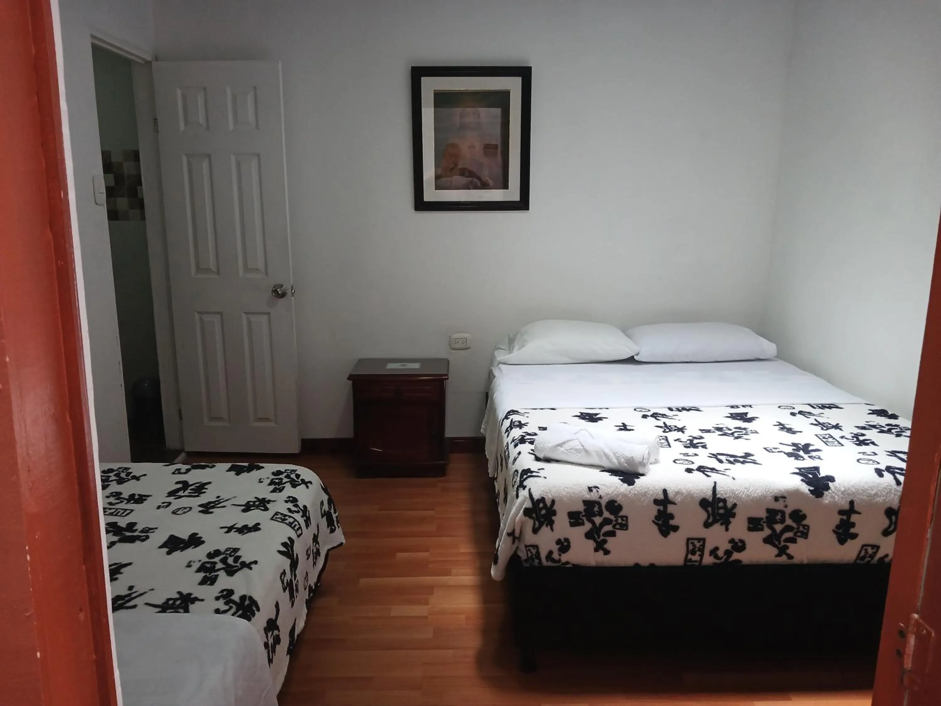 Bed in Bonsai Hotel Salamina Caldas