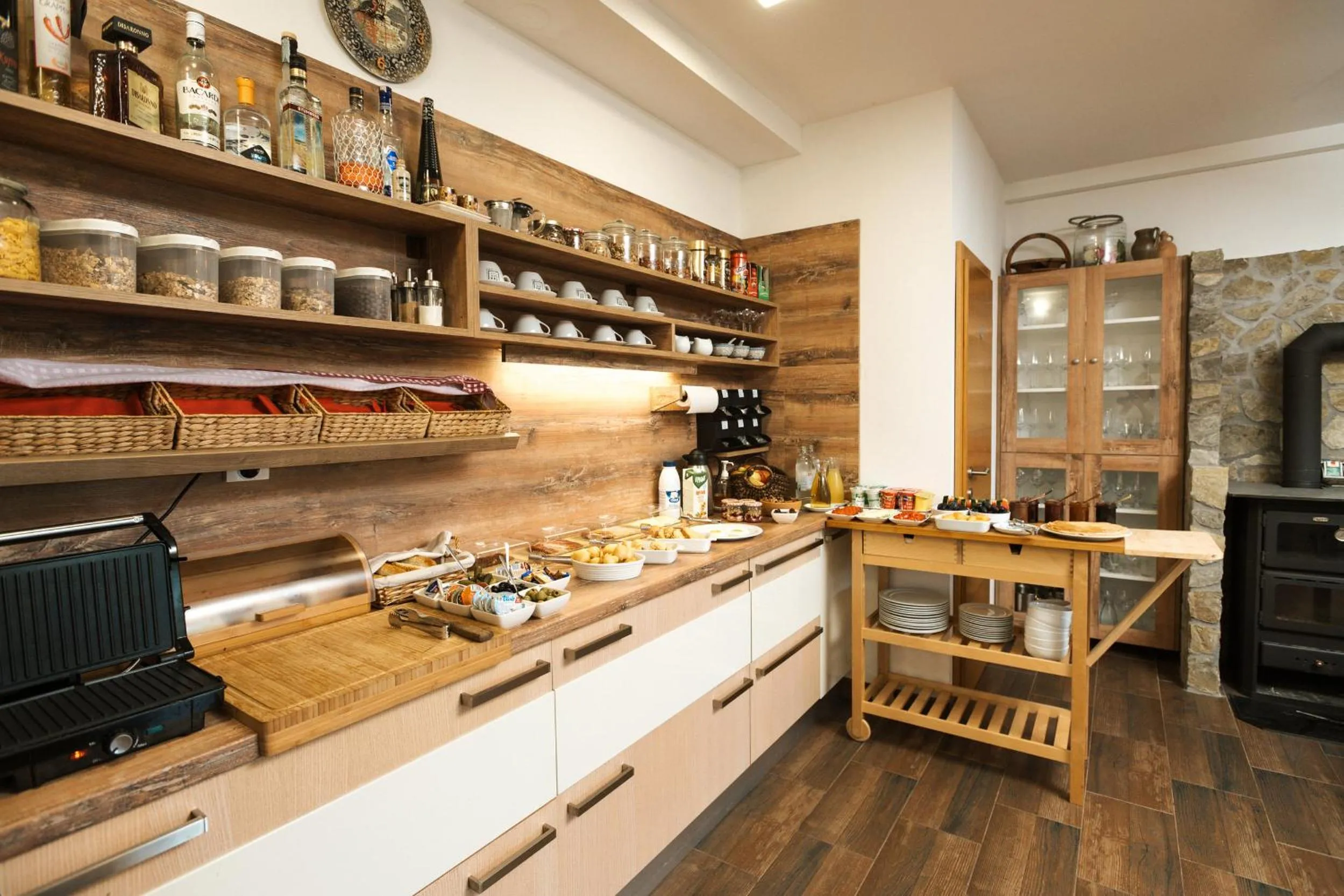 Kitchen or kitchenette in B&B Apartments Burić Plitvice Lakes