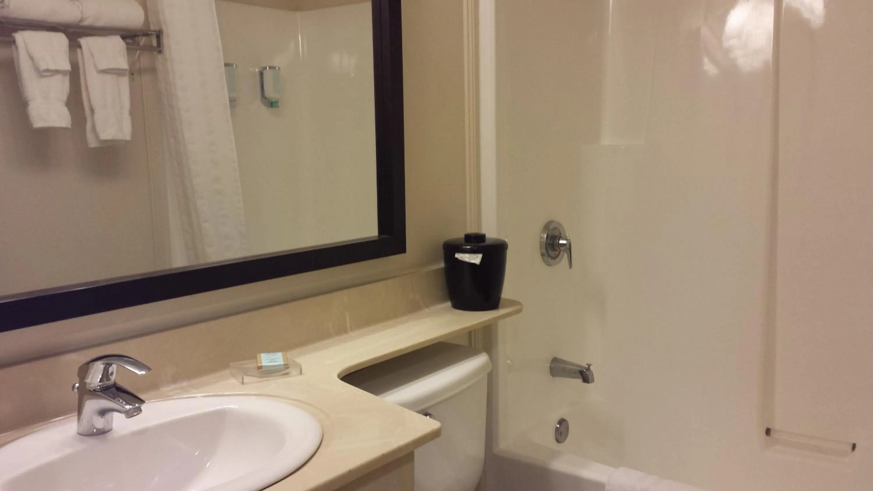 Bathroom in Travelodge Suites by Wyndham Moncton