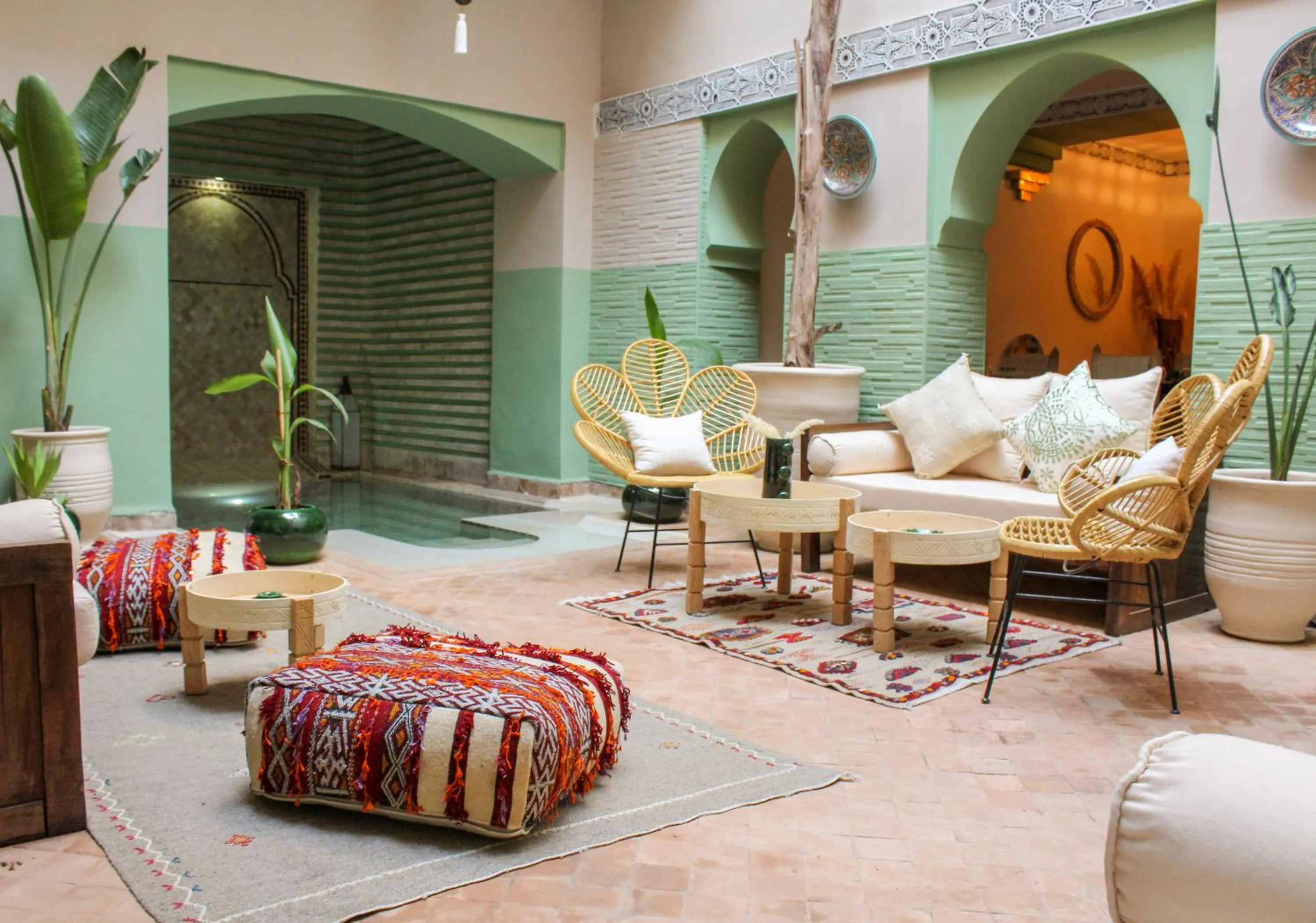 Living room in Riad Amra