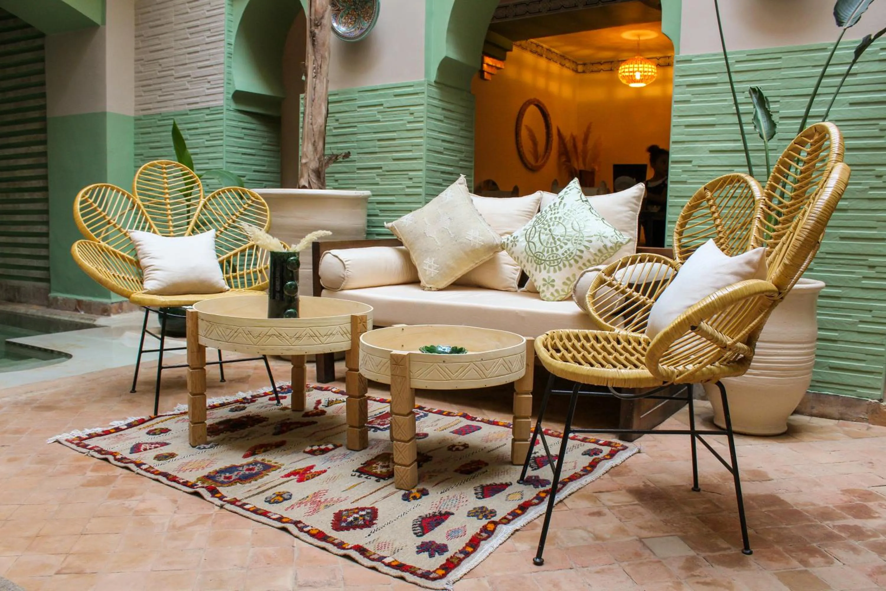 Living room in Riad Amra