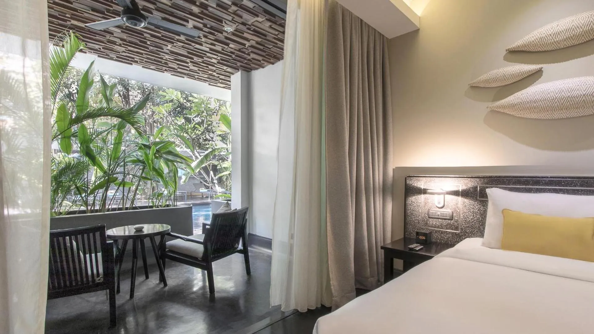 Balcony/Terrace, Bed in Anjali by Syphon