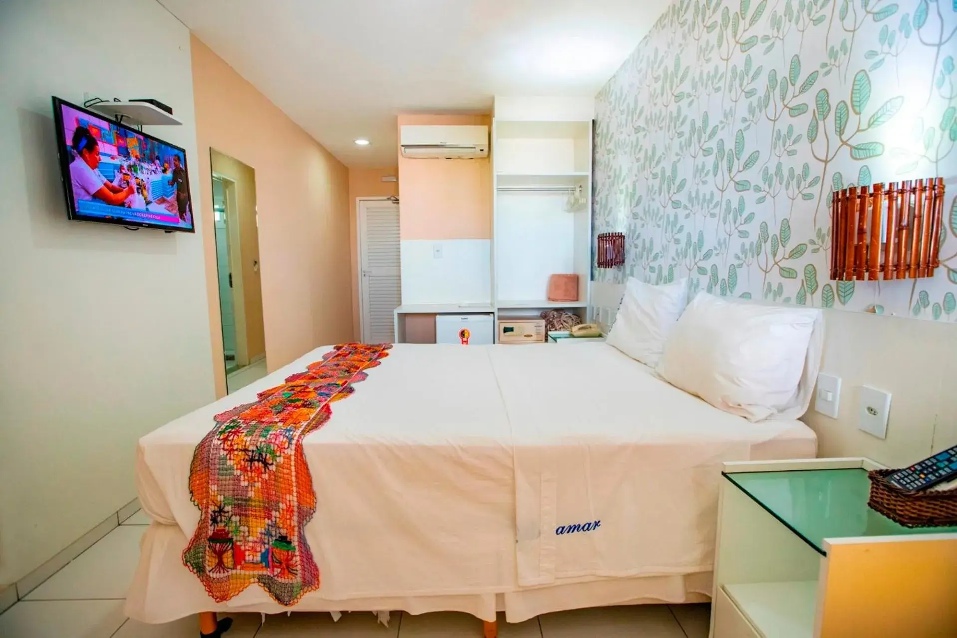 Bed in Brisamar Hotel Pousada Bed in Brisamar Hotel Pousada