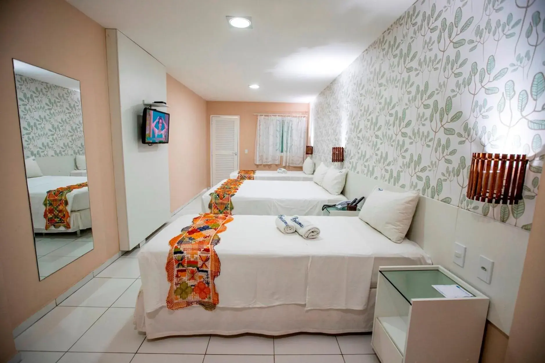 Bed in Brisamar Hotel Pousada Bed in Brisamar Hotel Pousada