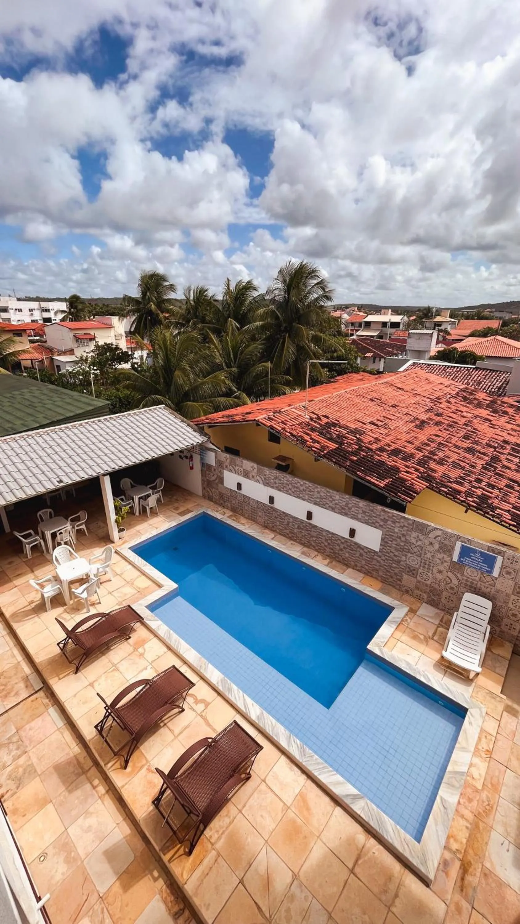Pool view in Brisamar Hotel Pousada