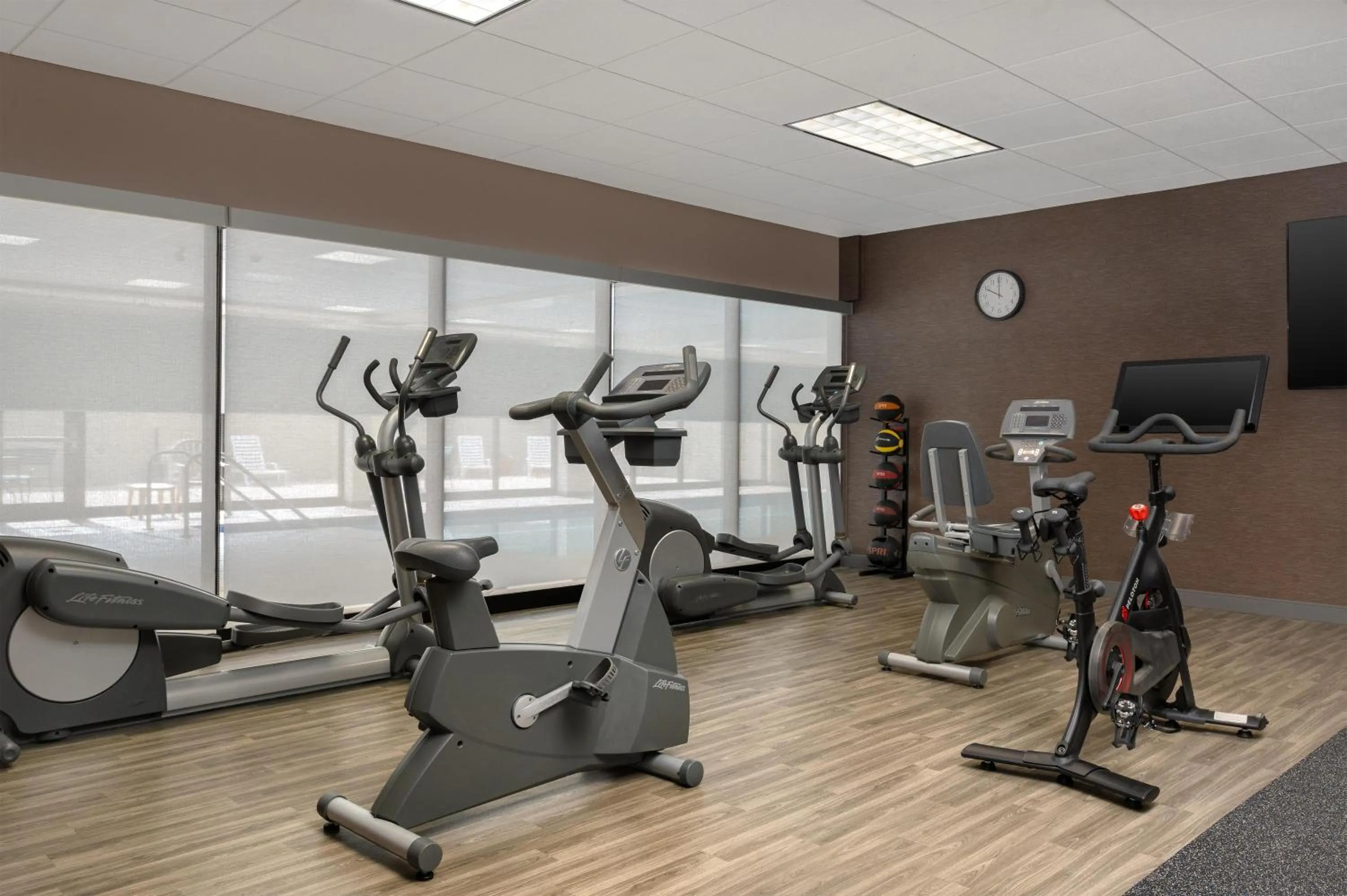Fitness centre/facilities in Hampton Inn & Suites Wilkes-Barre