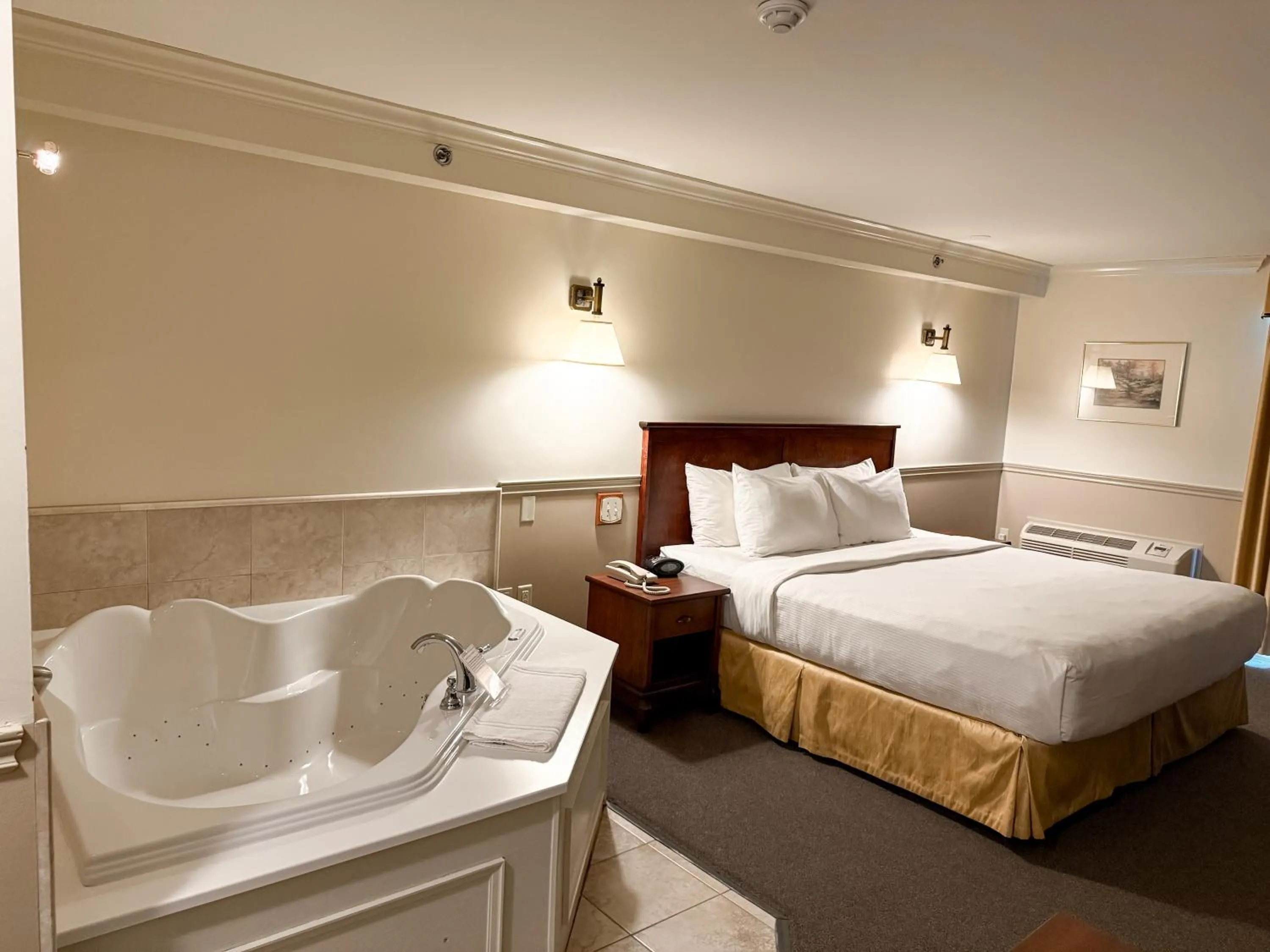 Bed in Inn on the Lake