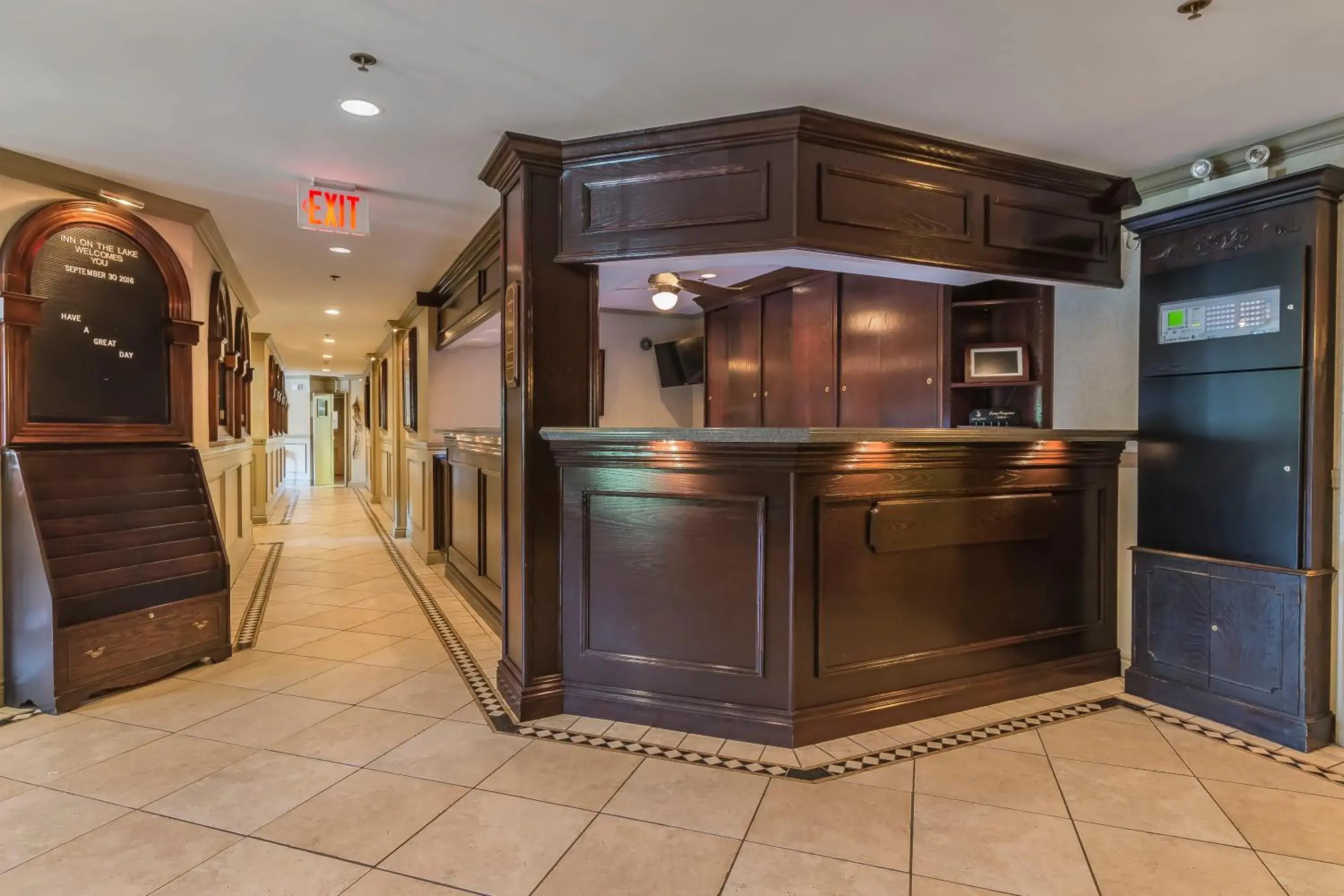 Lobby or reception in Inn on the Lake Lobby or reception in Inn on the Lake