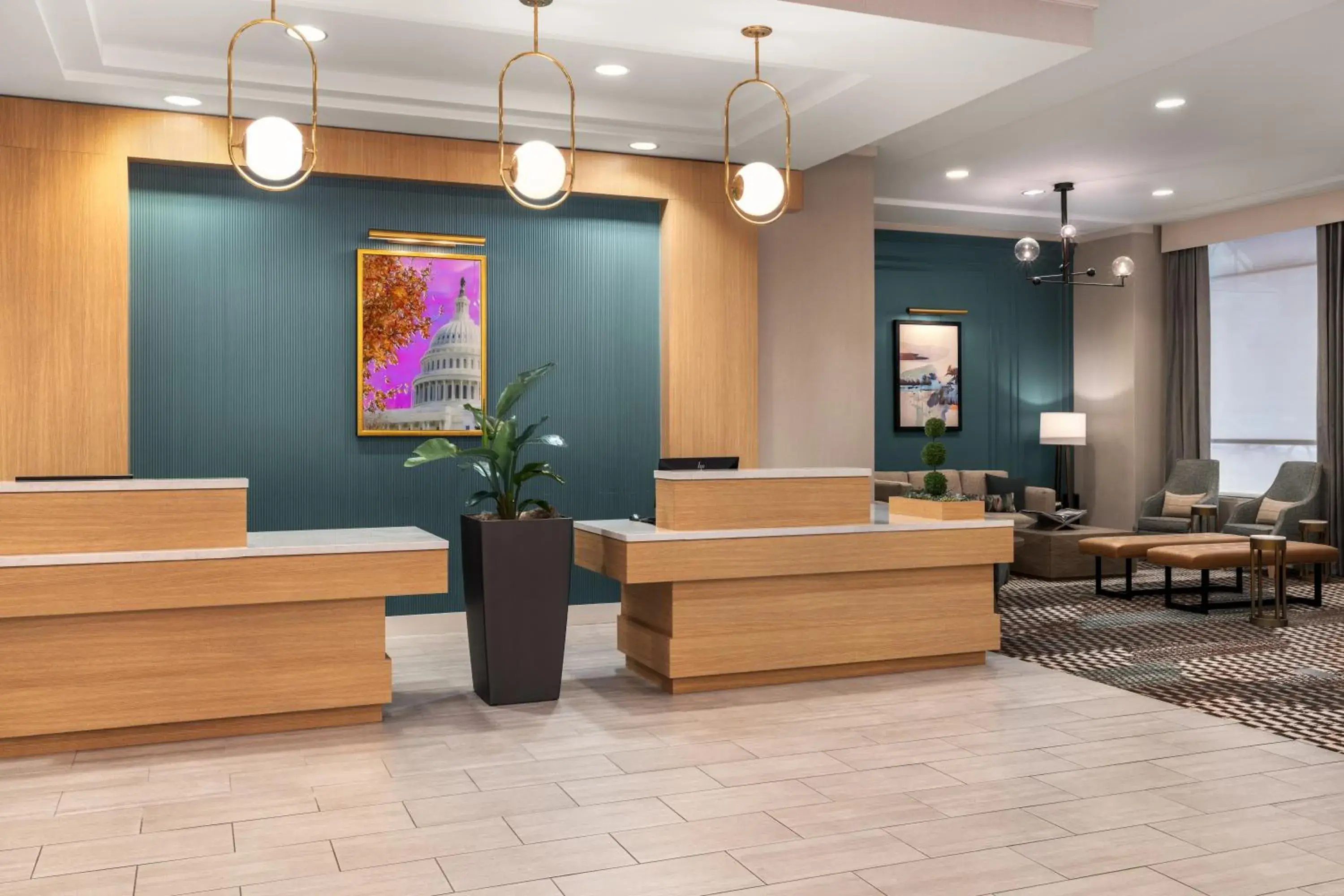 Lobby or reception in Hilton Garden Inn Shirlington Lobby or reception in Hilton Garden Inn Shirlington