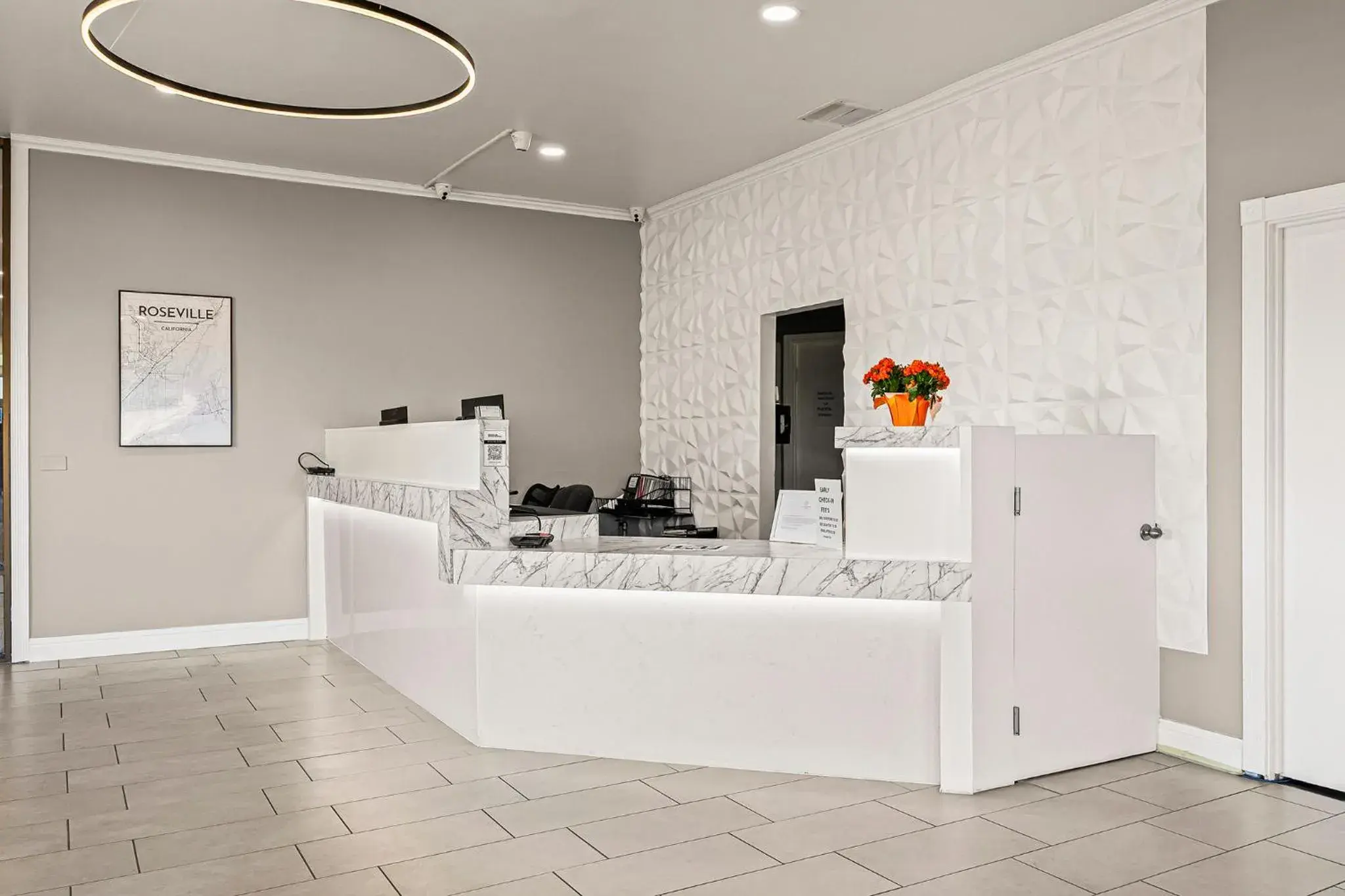 Lobby or reception in Heritage Inn Express Roseville Lobby or reception in Heritage Inn Express Roseville