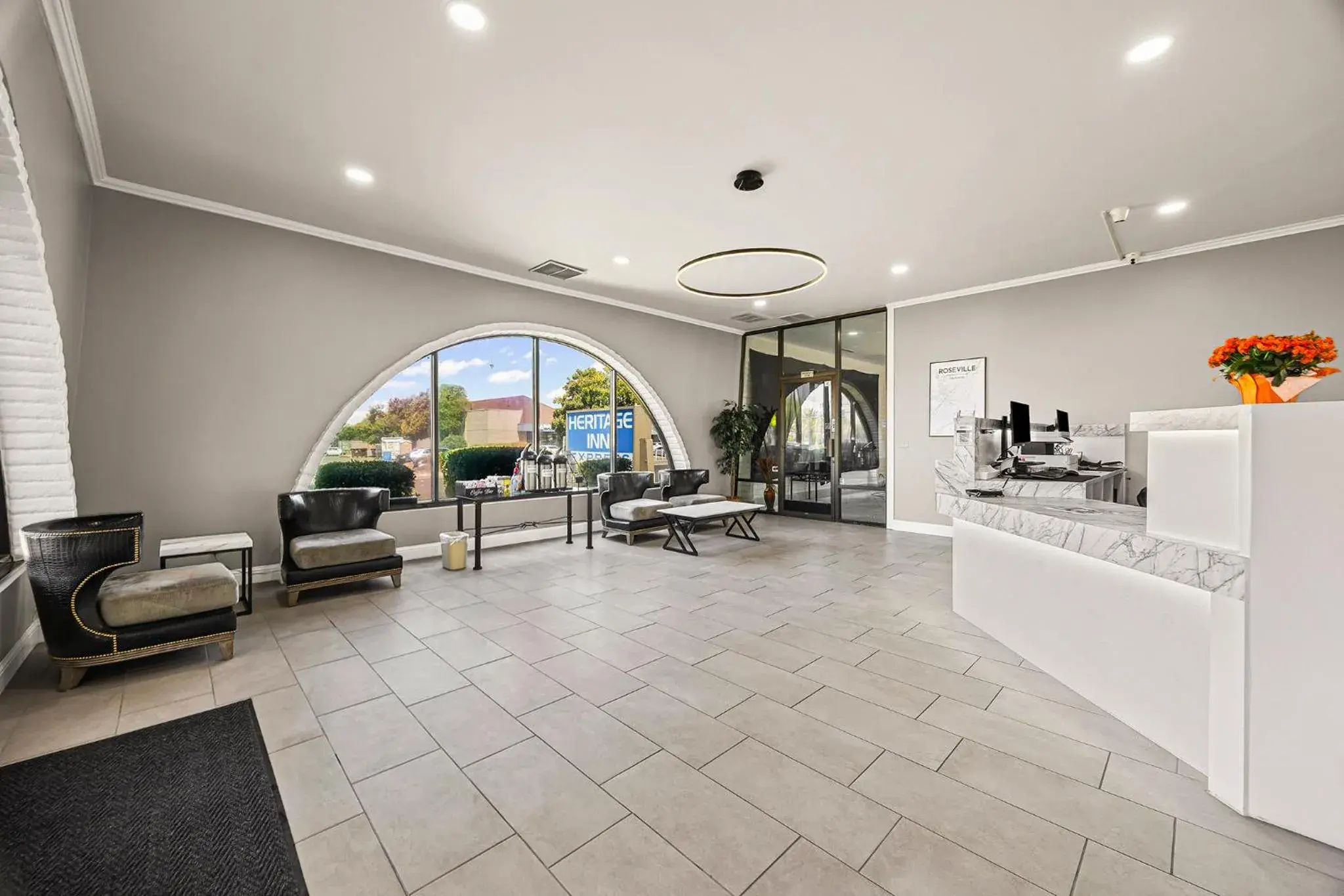 Lobby or reception in Heritage Inn Express Roseville Lobby or reception in Heritage Inn Express Roseville