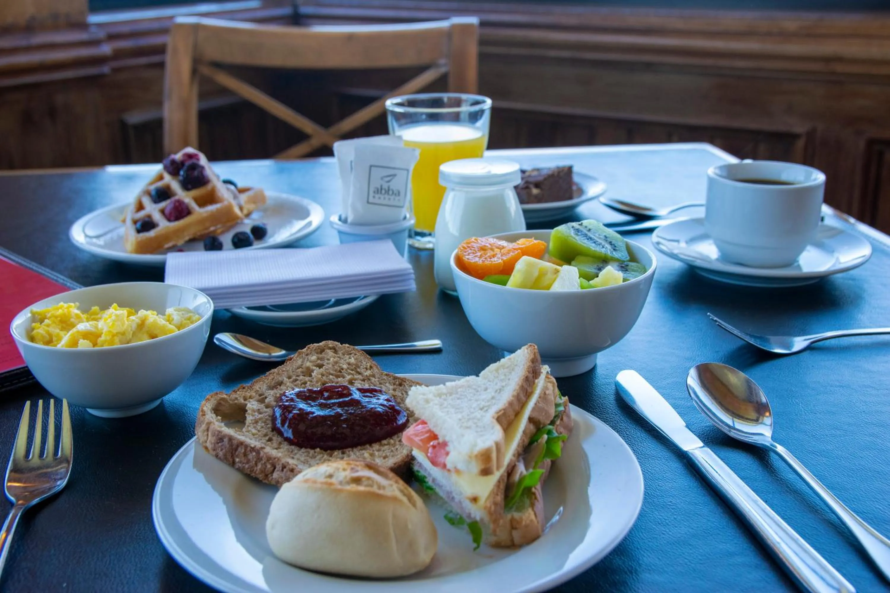 Breakfast in abba Presidente Suites Puerto Montt