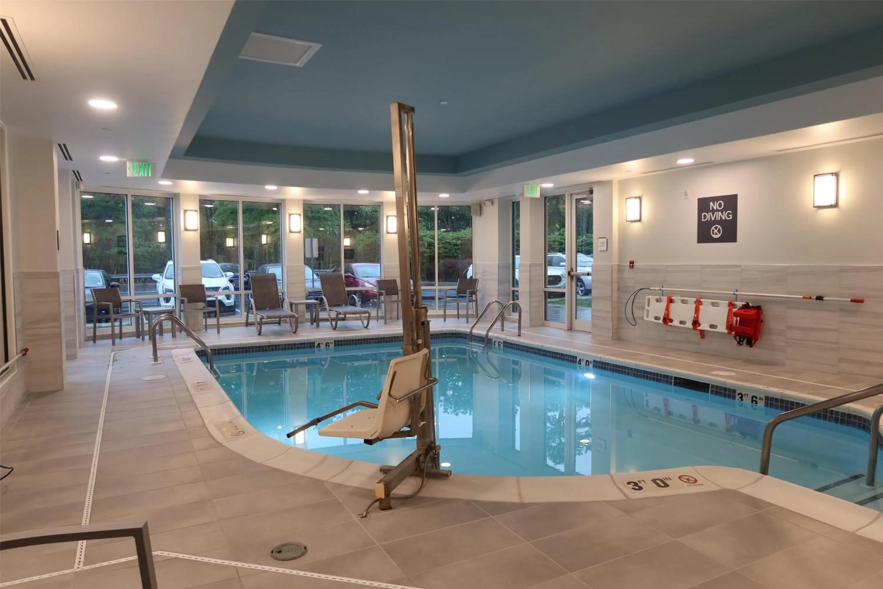 Pool view in Hilton Garden Inn Lakewood