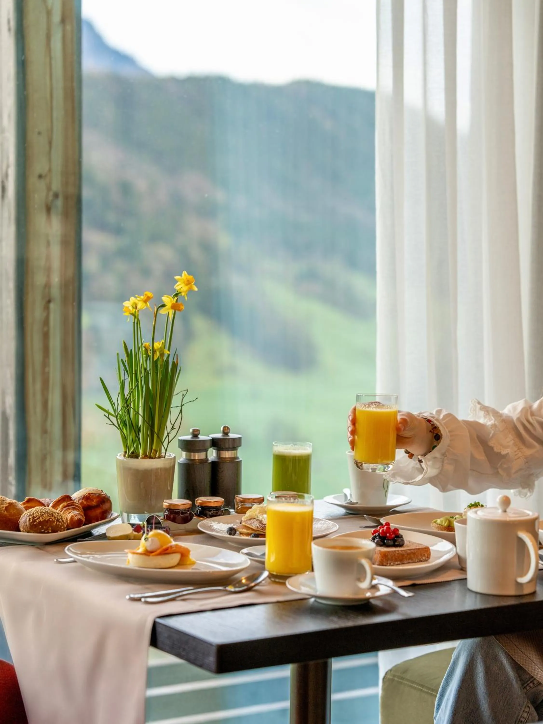 Food and drinks in Waldhotel by Bürgenstock