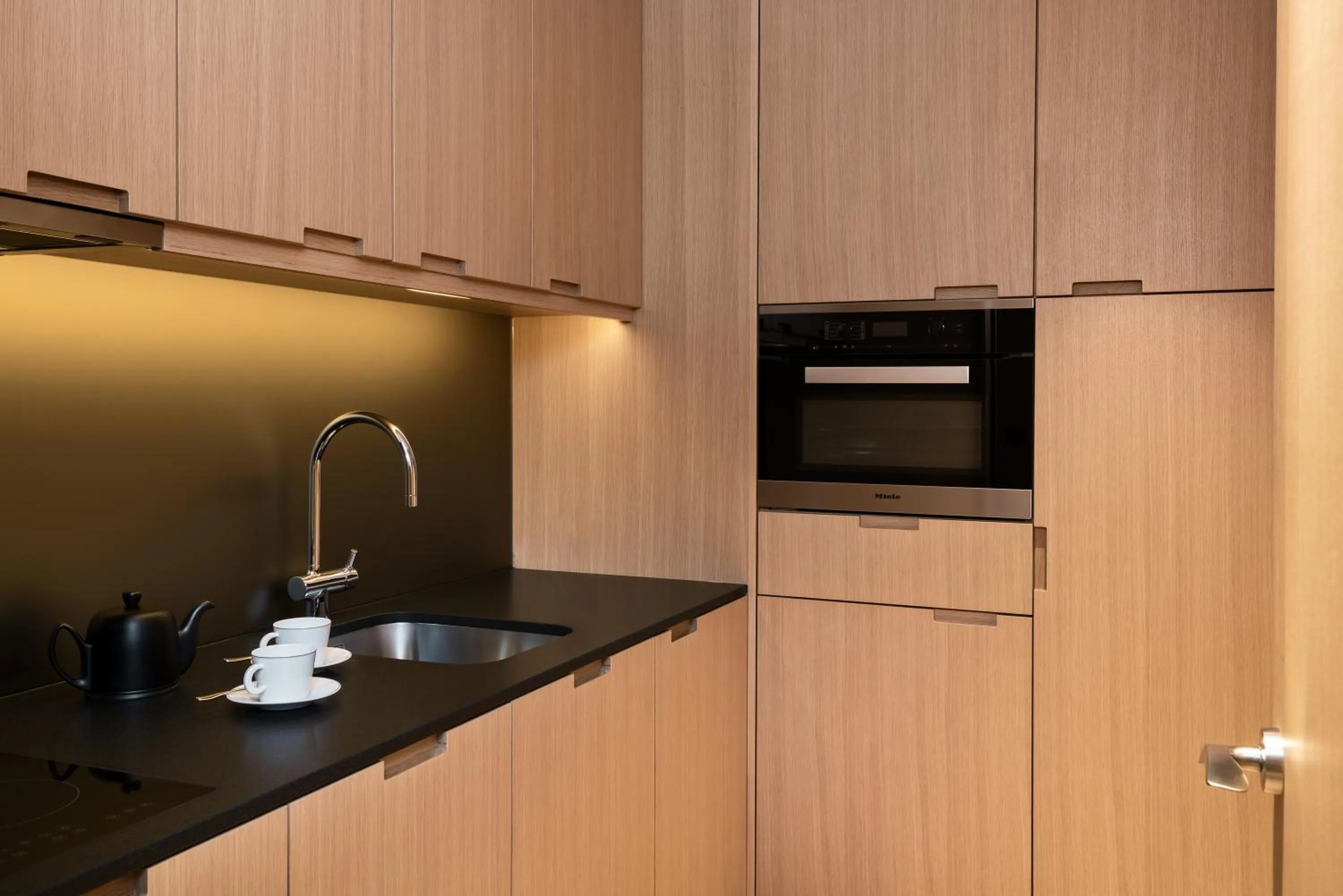 Kitchen or kitchenette in Waldhotel by Bürgenstock