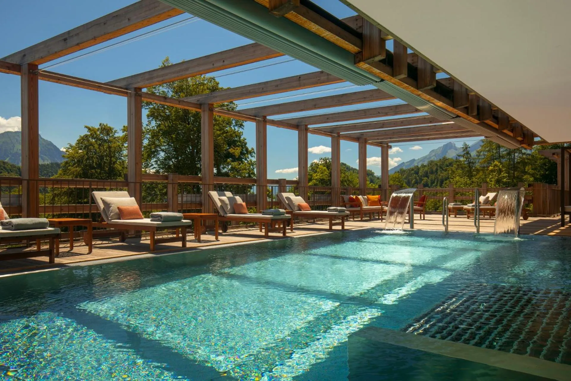 Spa and wellness centre/facilities in Waldhotel by Bürgenstock